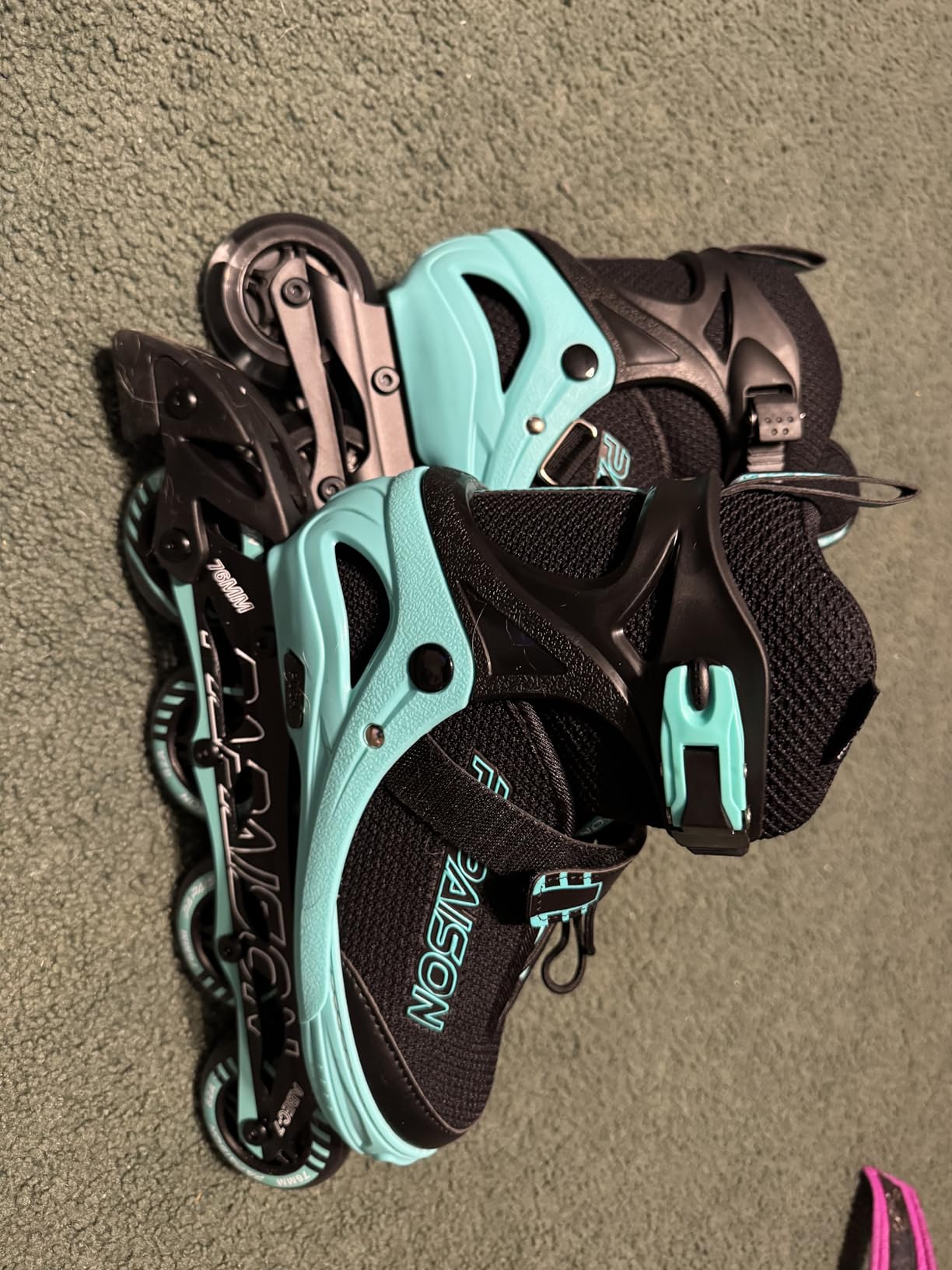 PAPAISON Adjustable Inline Skates for Kids and Adults with Full Light Up Wheels, Outdoor Roller Skates for Girls and Boys, Men and Women customer photo 2