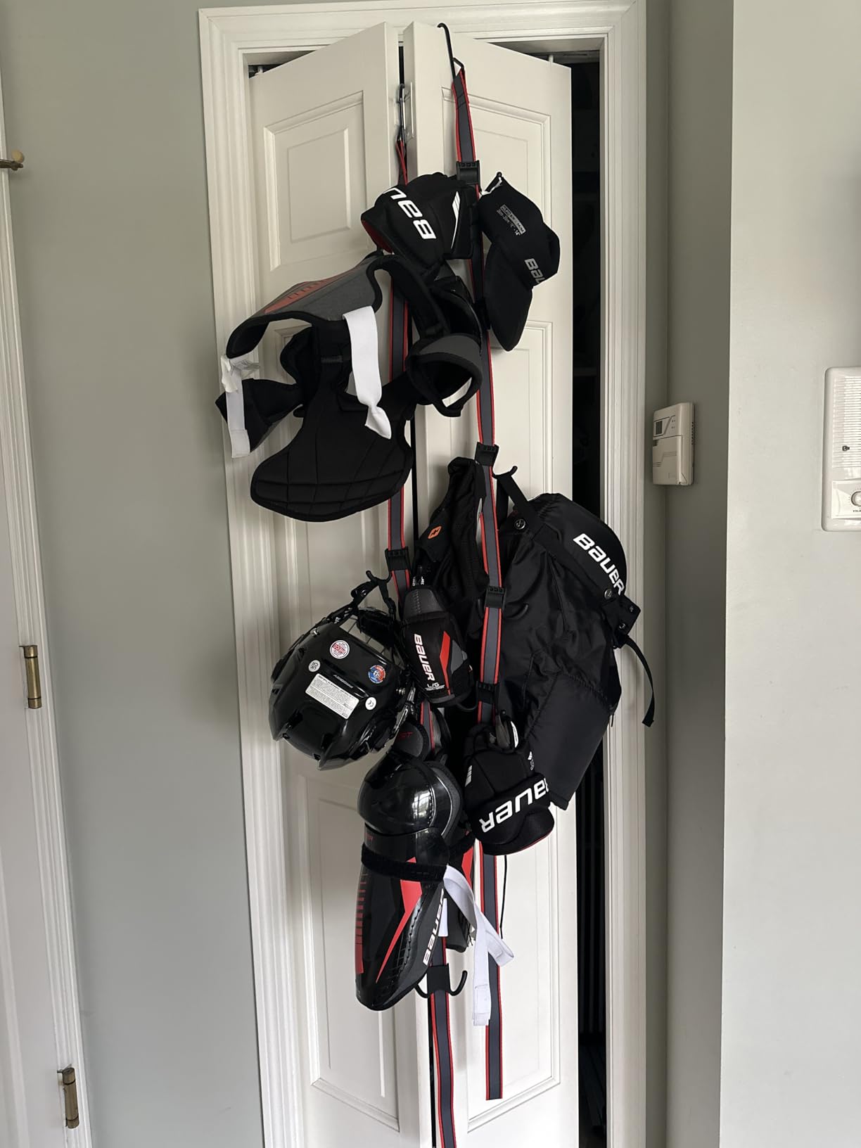 UTTY Multipurpose Portable Hanging Rack - Durable Hockey Gear Drying Rack & Sports Gear Hanger - 6 Adjustable Hooks customer photo 2