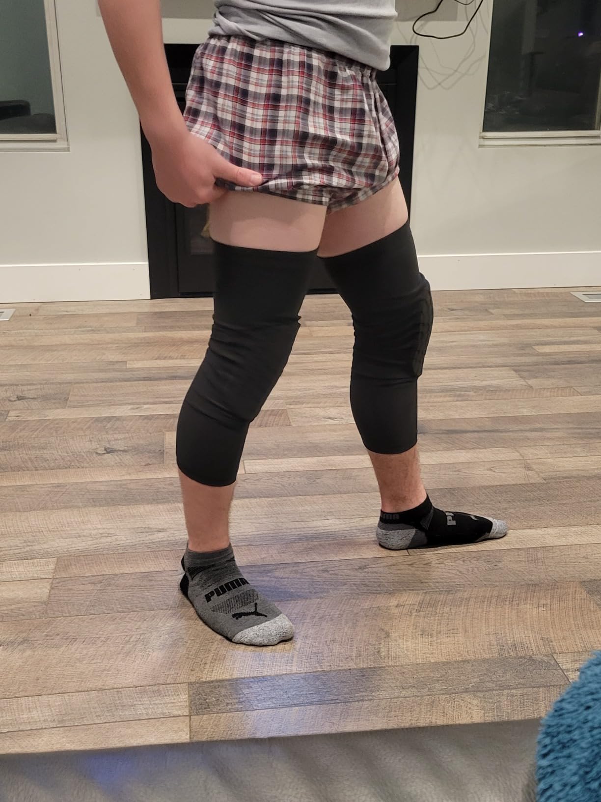 PISIQI Knee Pads Compression Pads Long Leg Sleeve Collision Avoidance Brace Protection Knee Sleeve for Basketball Football Volleyball Cycling customer photo 2