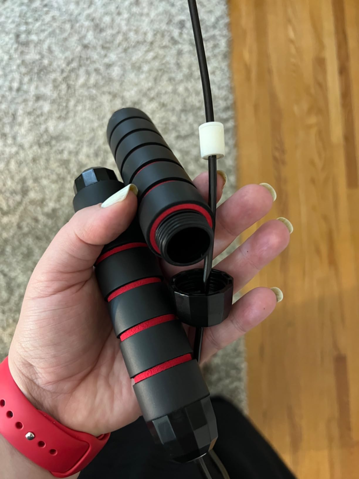 DEGOL Skipping Rope with Ball Bearings Rapid Speed Adjustable Jump Rope Cable and 6