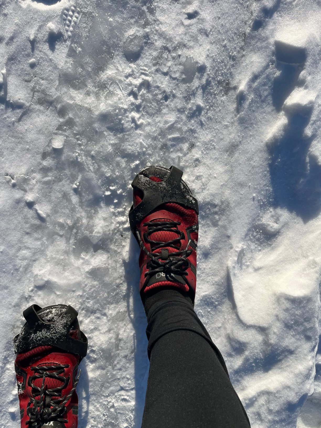 Ice Cleats for Boots Shoes, Snow Grips Cleats for Ice and Snow Anti-Slip Rubber Traction Cleats customer photo 1