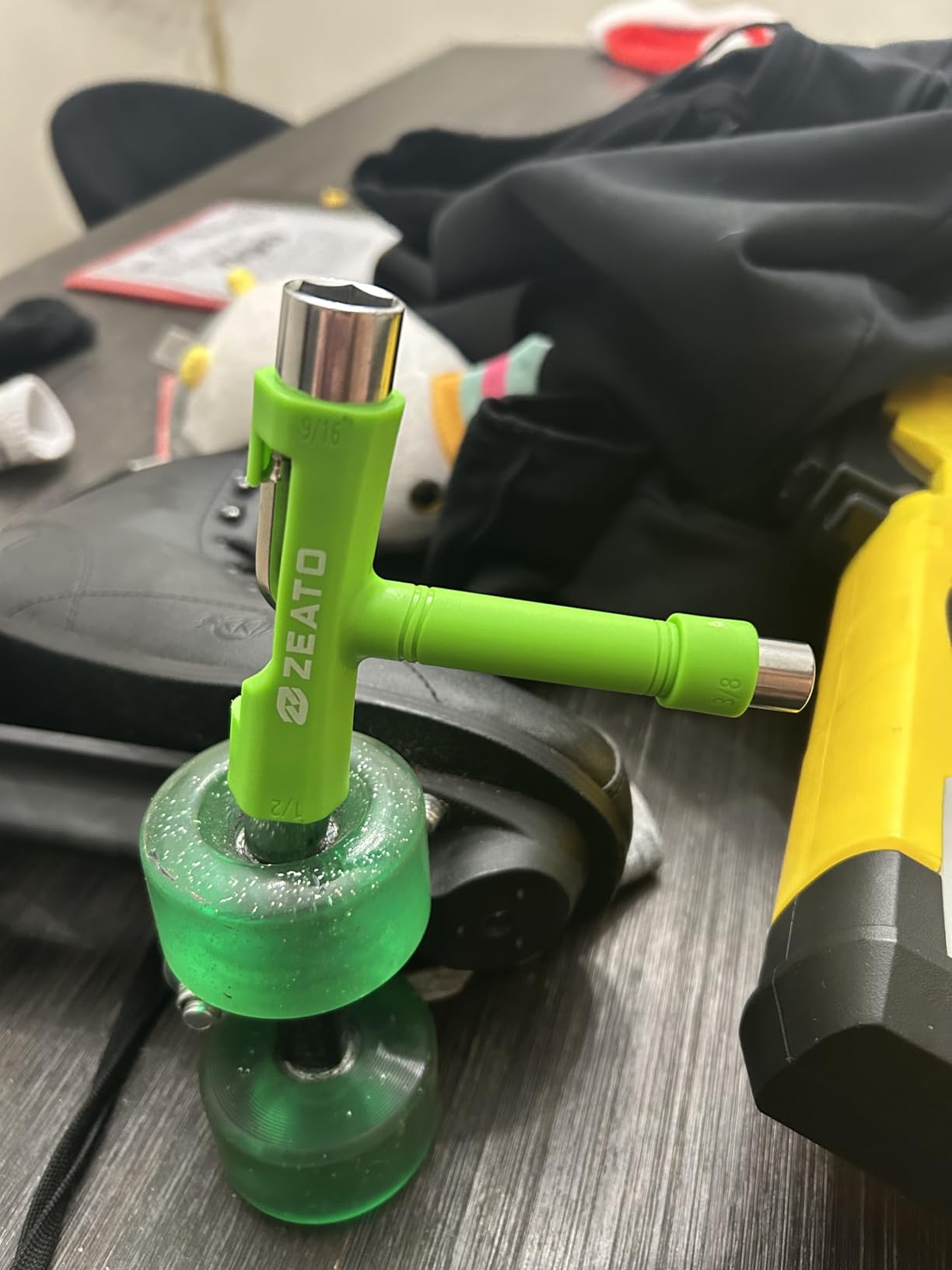 All-in-One Skate Tools Multi-Function Portable Skateboard T Tool Accessory with T-Type Allen Key and L-Type Phillips Head Wrench Screwdriver customer photo 2