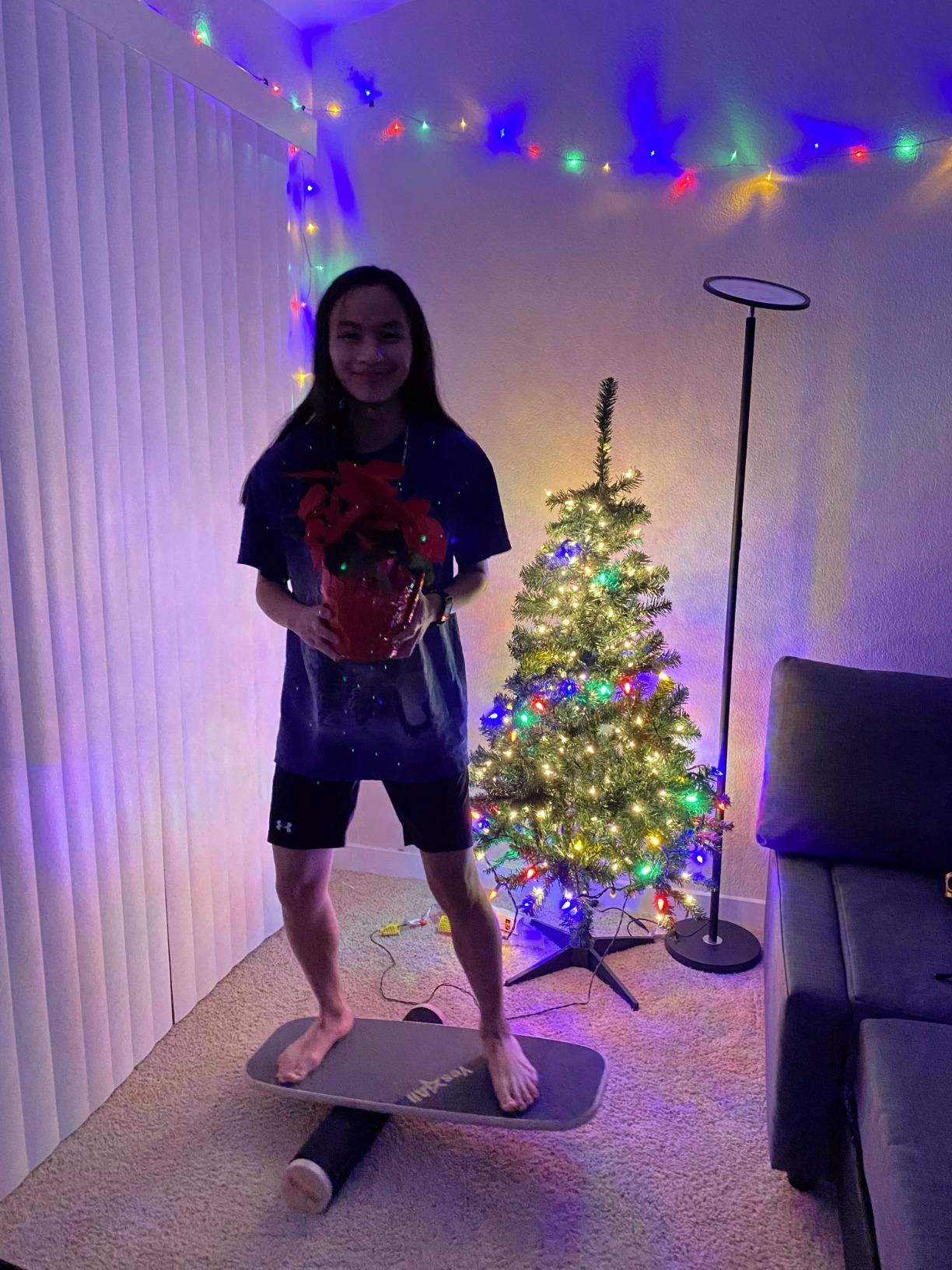 Yes4All Balance Board Sports Trainer, Surf Trainer Board With Adjustable Stoppers, Improve Core Strength and Balance Control customer photo 1