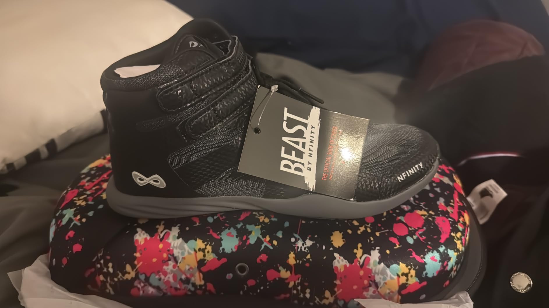 Nfinity Mid-Top Athletic Shoes for Women - Lightweight Indoor Gym & Tennis Shoes for Cheer, Dance & Cross Training customer photo 1