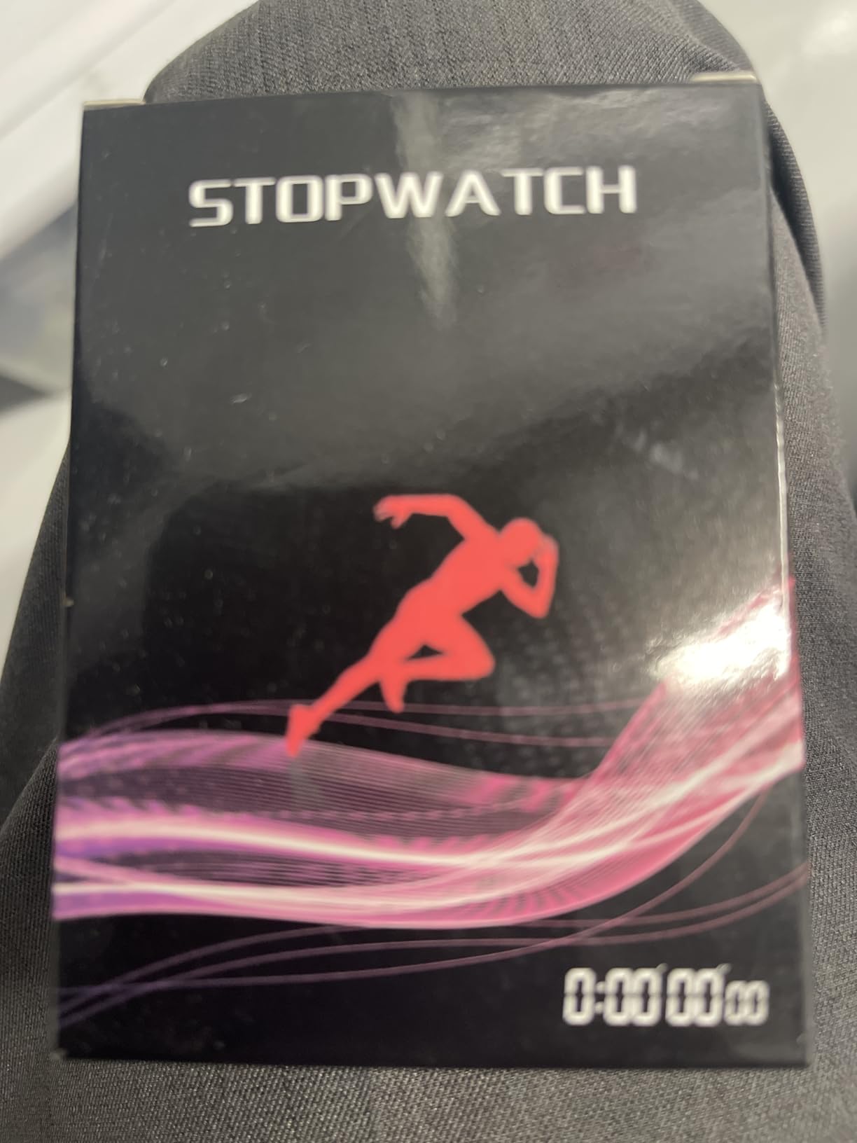 Stopwatch Timer 10 Splits/Laps Digital Stop Watch for Sports, Countdown Alarm Clock Date Memory Recall Large Display, Stopwatch for Coaches PE-Teacher Referee (Black, 100 Splits/laps) customer photo 1