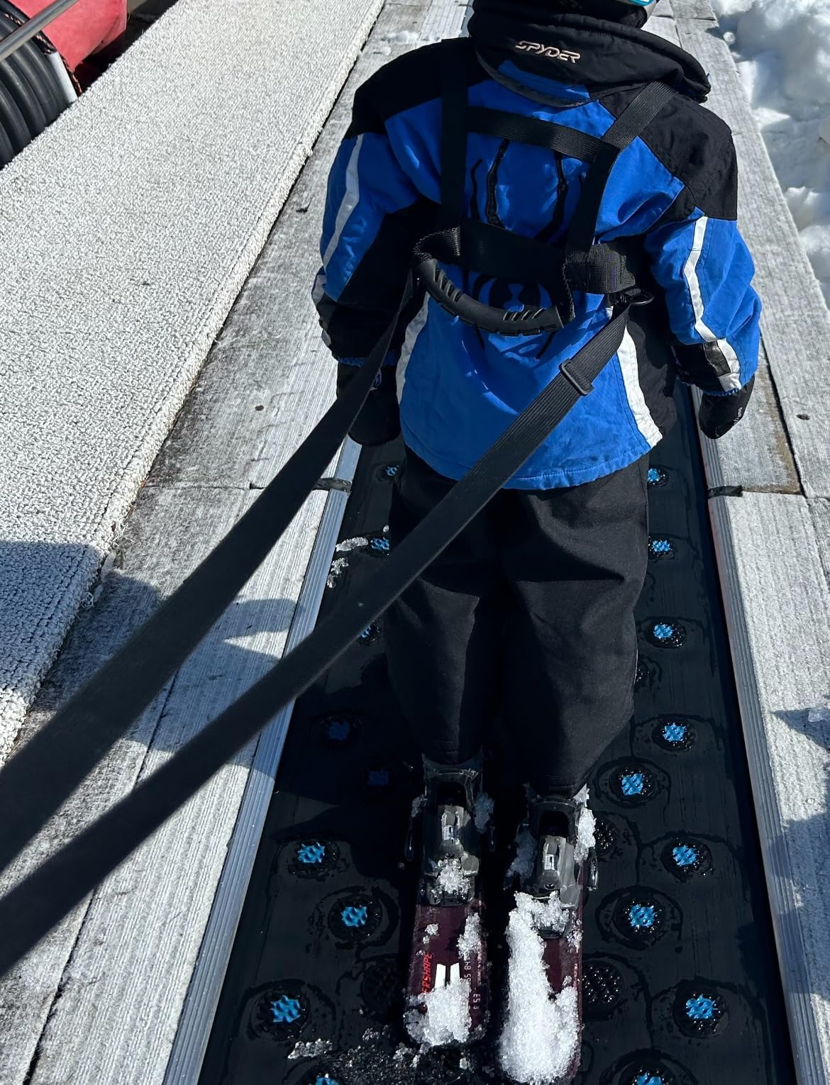 Kids Ski Harness Heavy Duty Ski Shoulder Training Harness Ski Training Leash for Skating, Skateboarding, Snowboard, Roller Skating, Cycling for Kids and Beginners customer photo 1