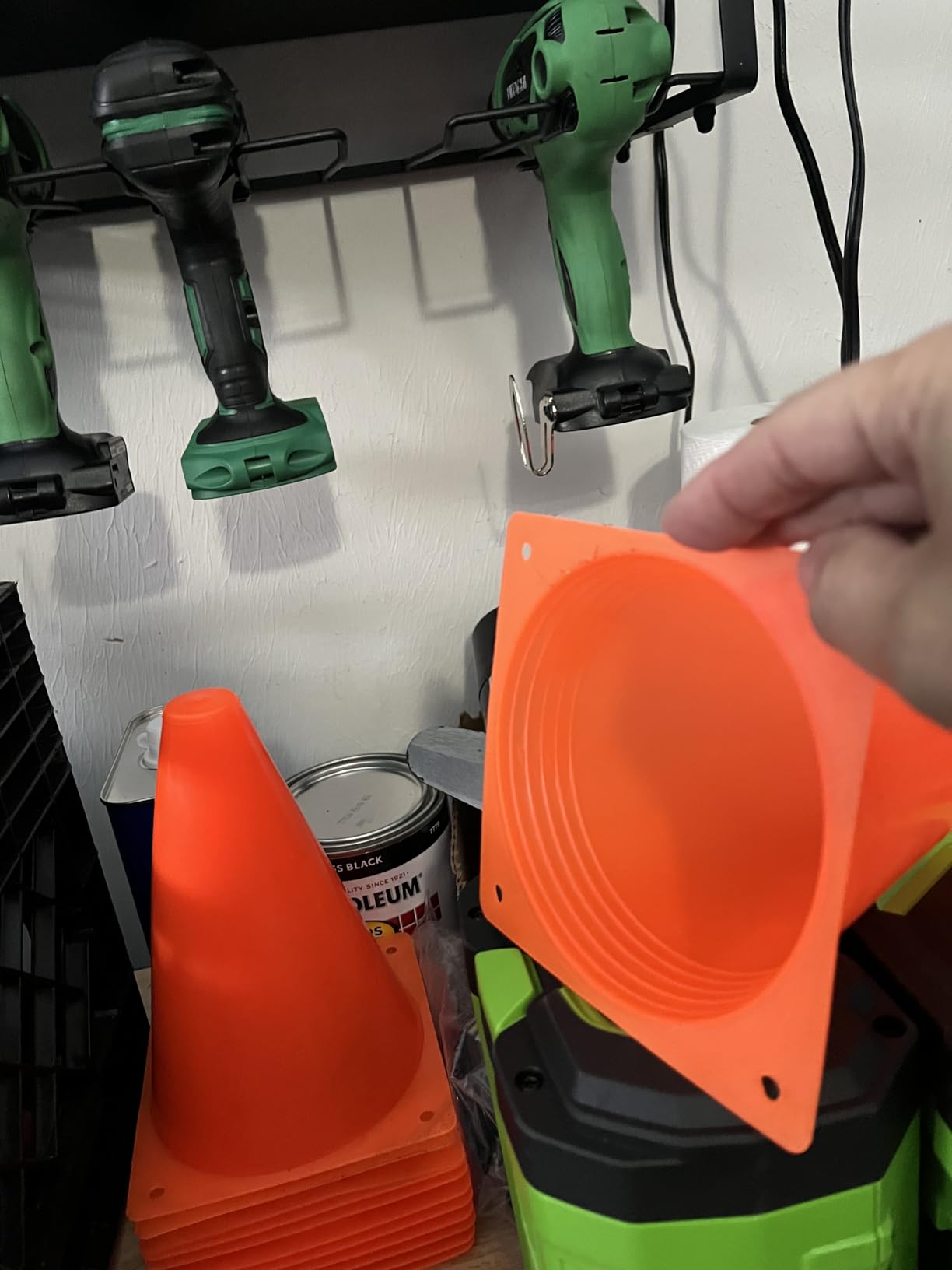 7 Inch Plastic Traffic Cones Sport Training Agility Marker Cone for Soccer, Skating, Football, Basketball, Indoor and Outdoor Games customer photo 1