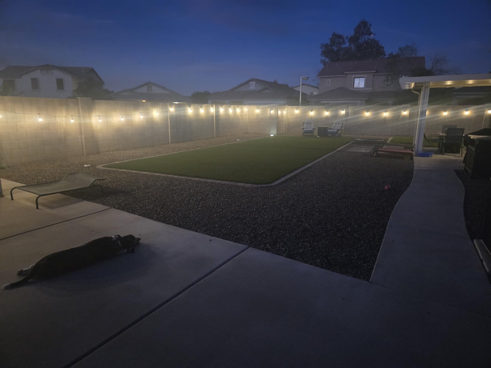 addlon LED Outdoor String Lights 48FT with Edison Vintage Shatterproof Bulbs and Commercial Grade Weatherproof Strand - ETL Listed Decorative Lights for Patio Garden customer photo 2