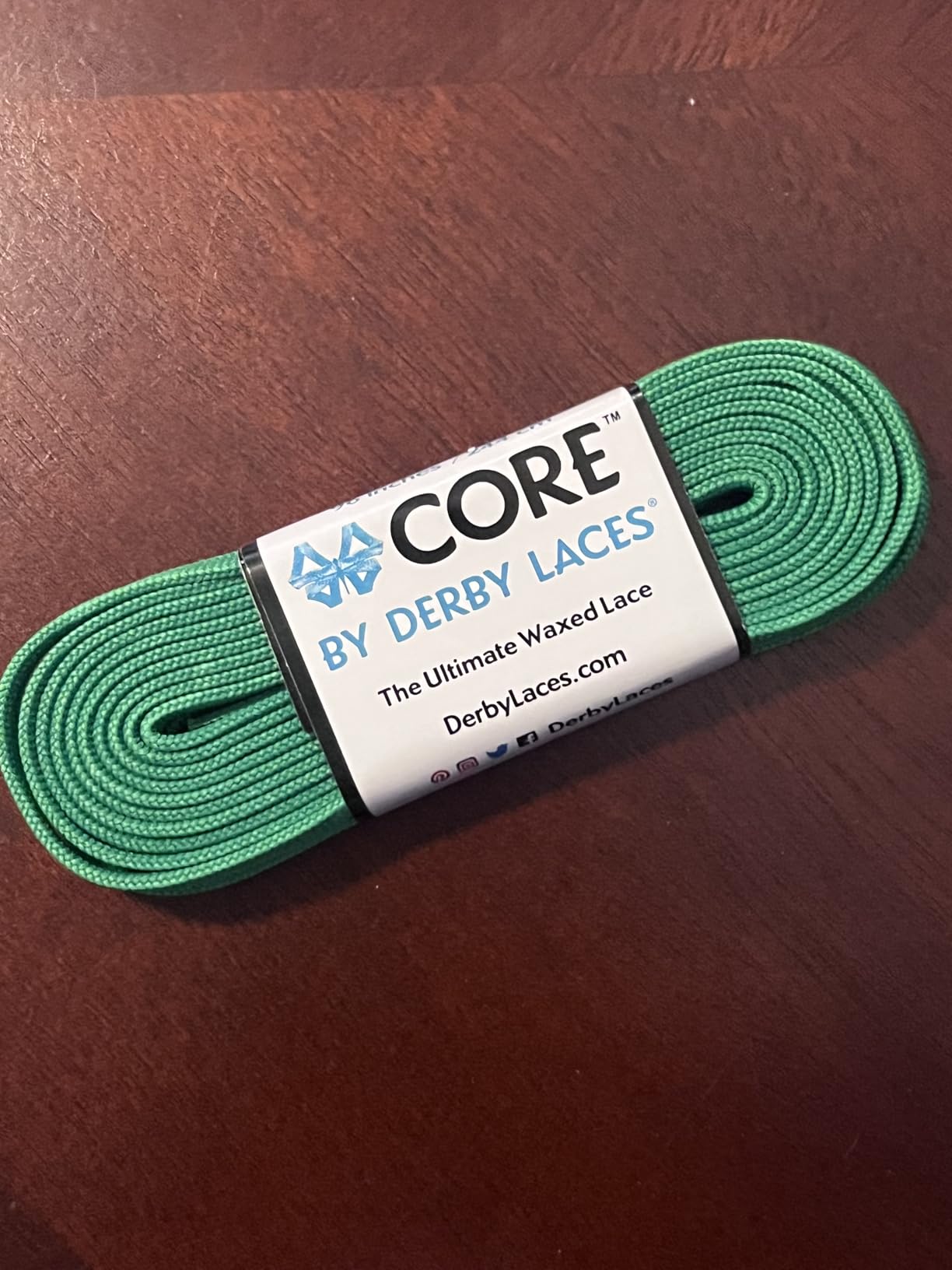 Derby Laces CORE Narrow 6mm Waxed Lace for Figure Skates, Roller Skates, Boots, and Regular Shoes customer photo 1