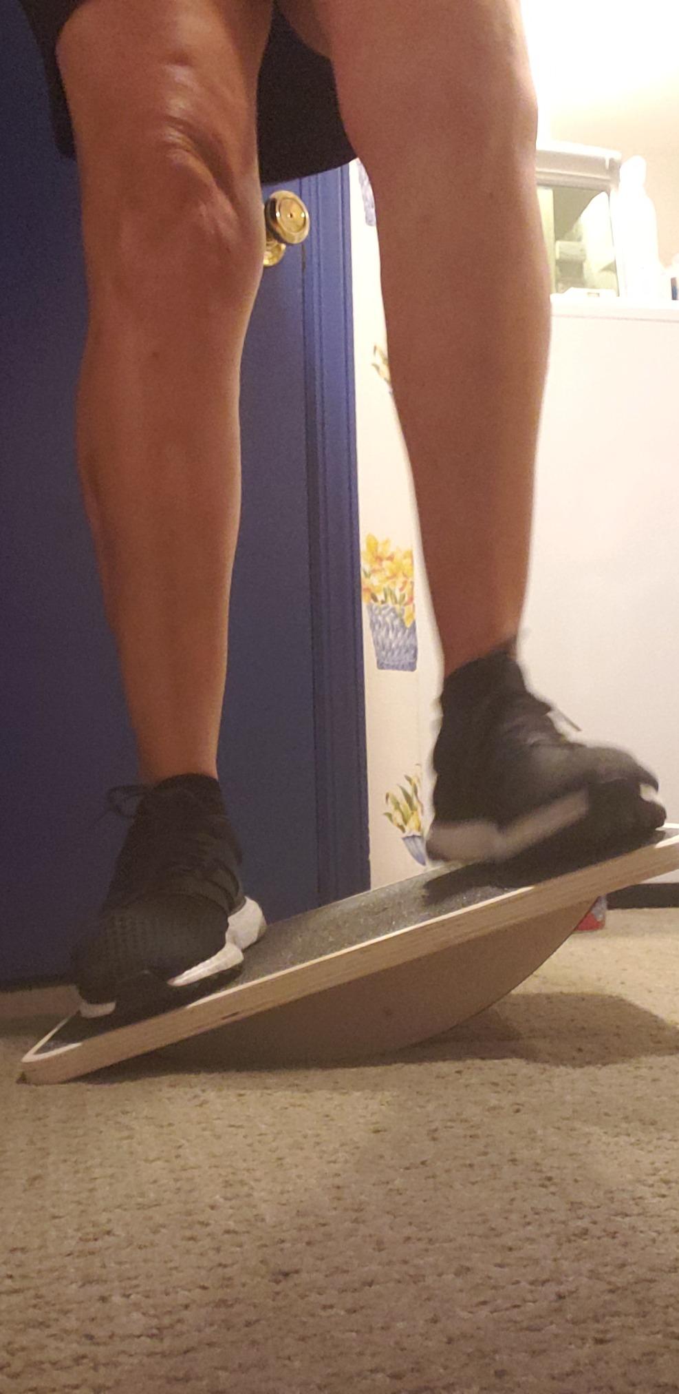 Yes4All 350LBS Professional Wooden Balance Board for Leg Workout, Anti-Slip Rocker Board customer photo 2