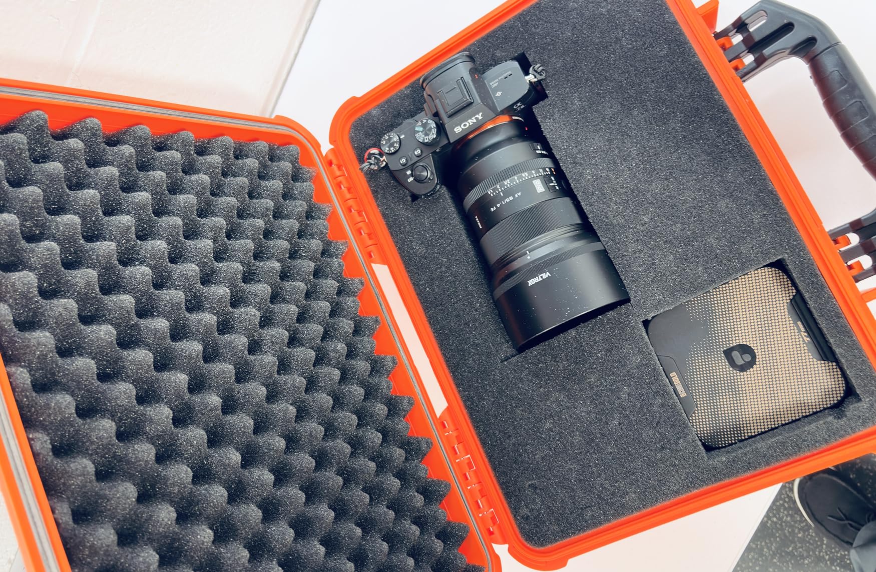 MEIJIA Portable All Weather Waterproof Camera Case With Foam,Fit Use of Drones,Camera,Equipments,Pistols,15.98x12.99x6.85inches customer photo 1