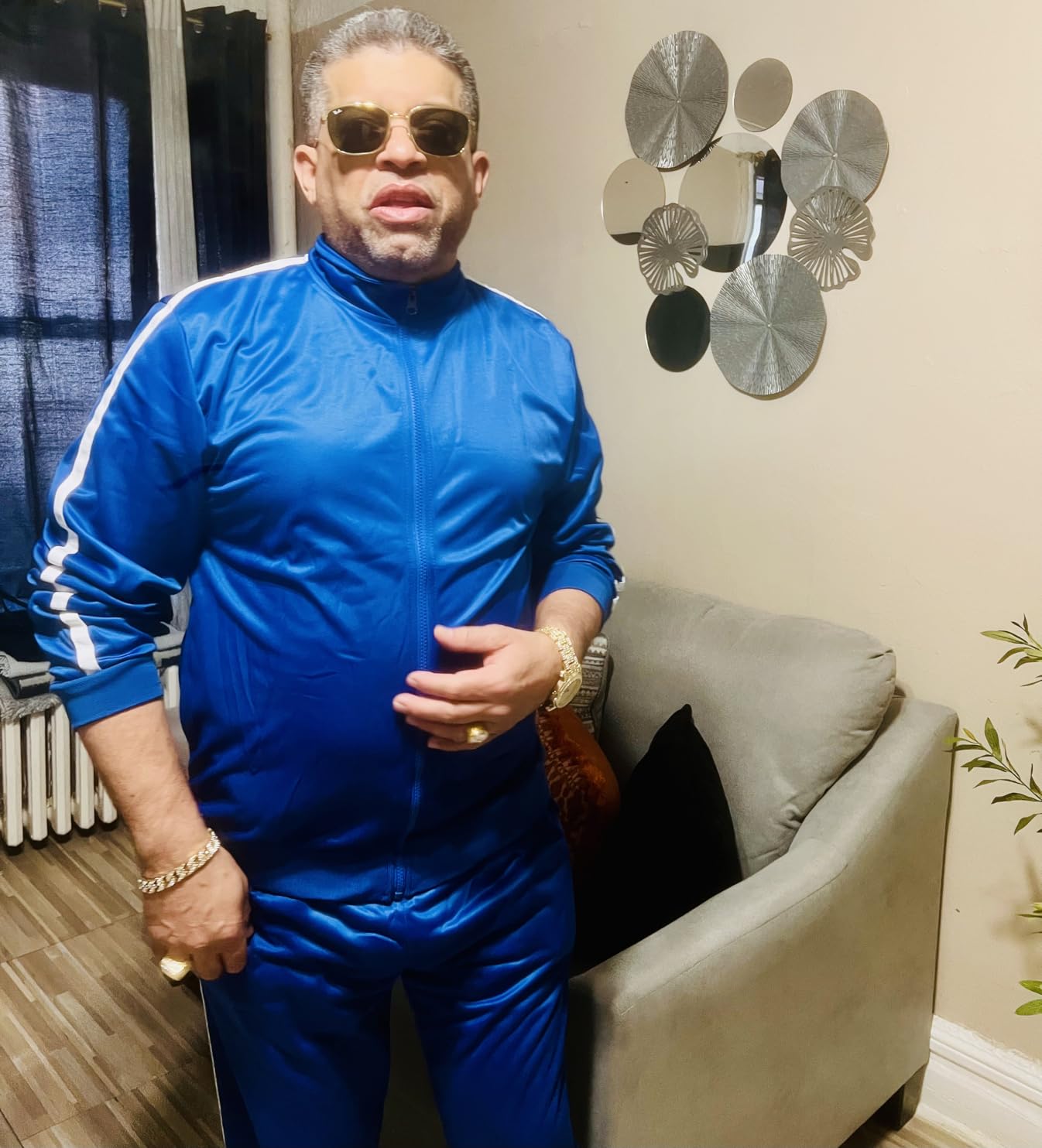 Men's Activewear Full Zip Warm Tracksuit Sports Set Casual Sweat Suit customer photo 2