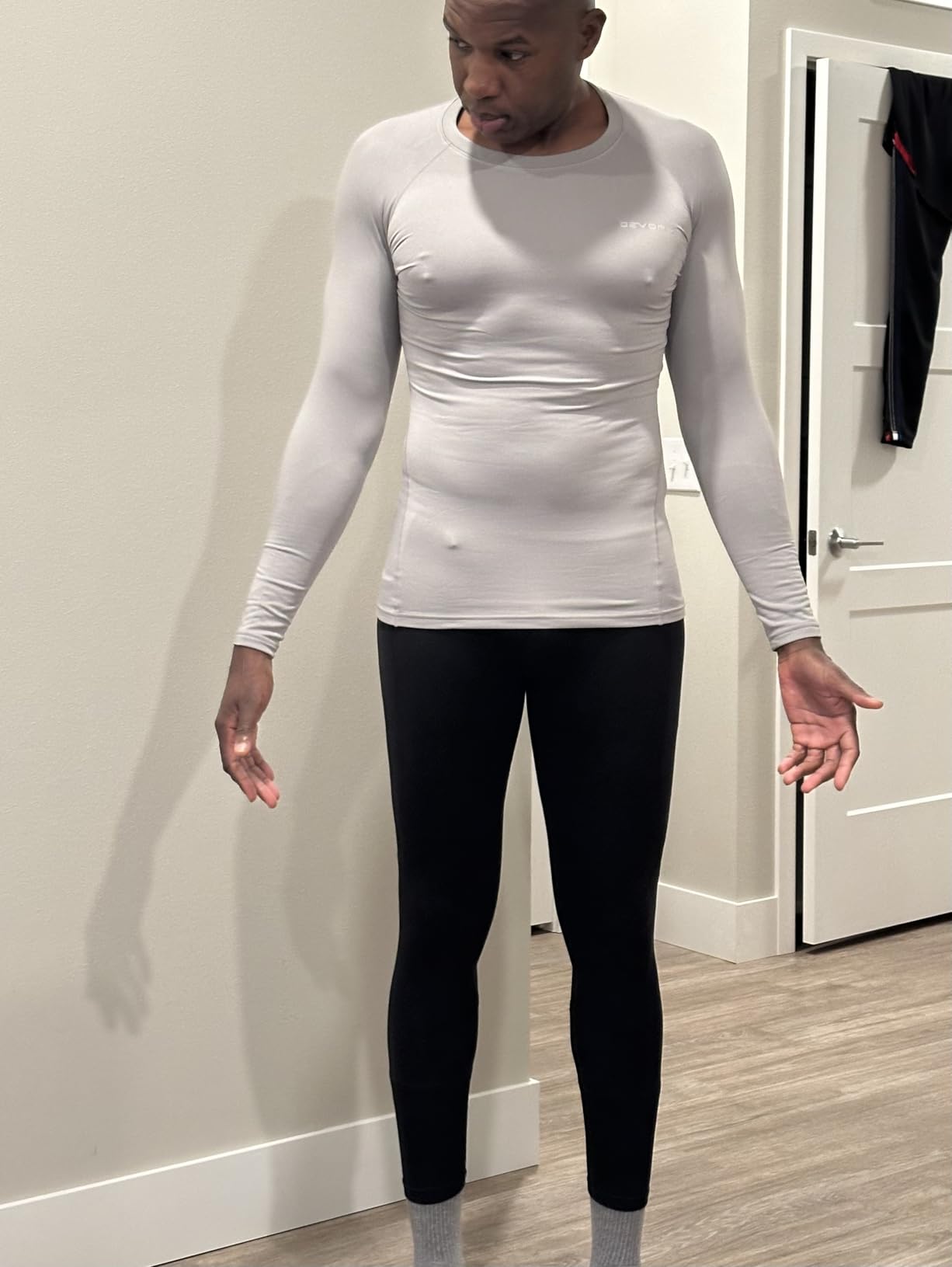 DEVOPS 2 Pack Men's Thermal Long Sleeve Compression Shirts customer photo 1