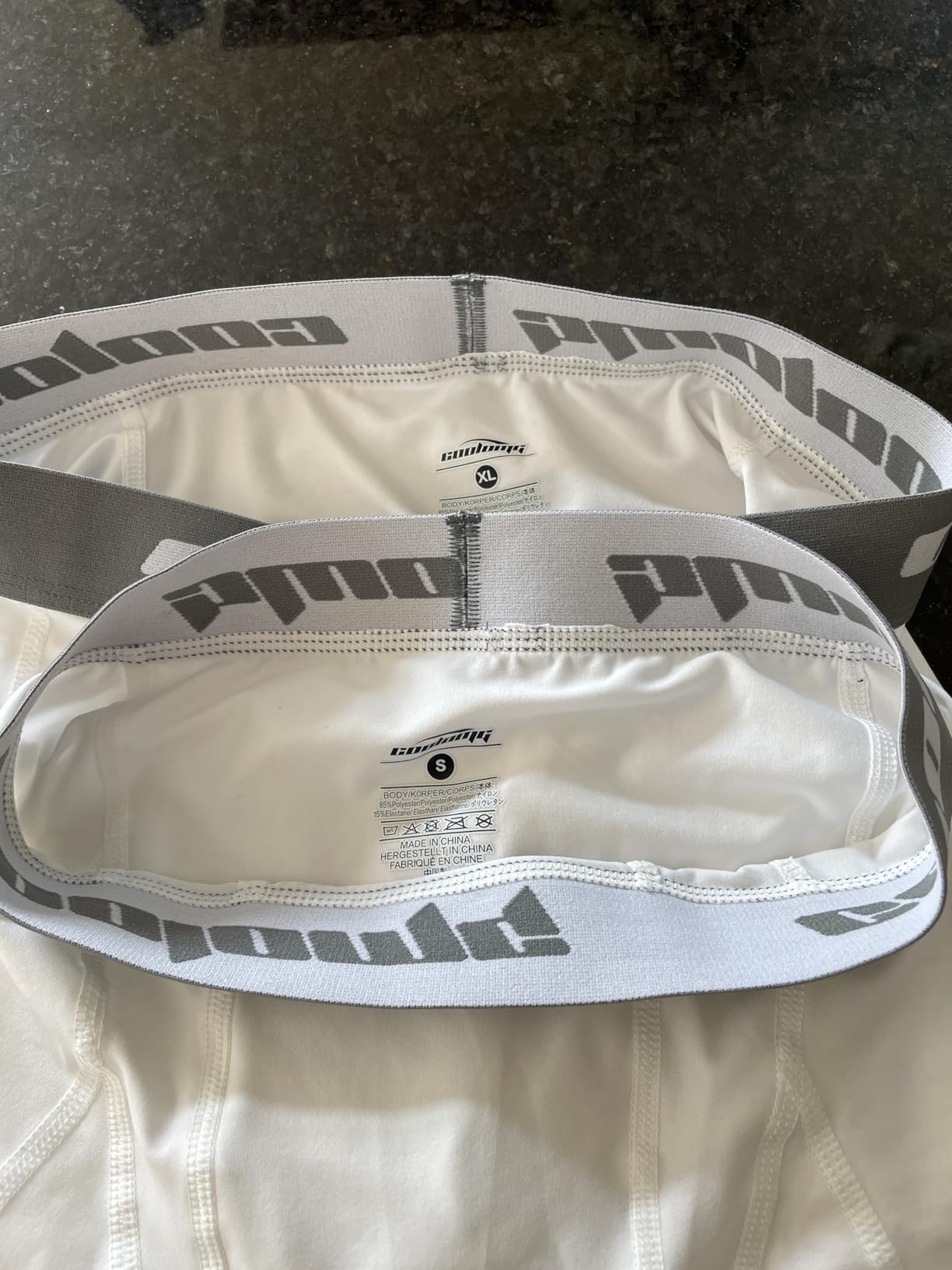 Youth Boys Compression Shorts with Protective Cup Sliding Underwear for Baseball Football Lacrosse Hockey customer photo 1