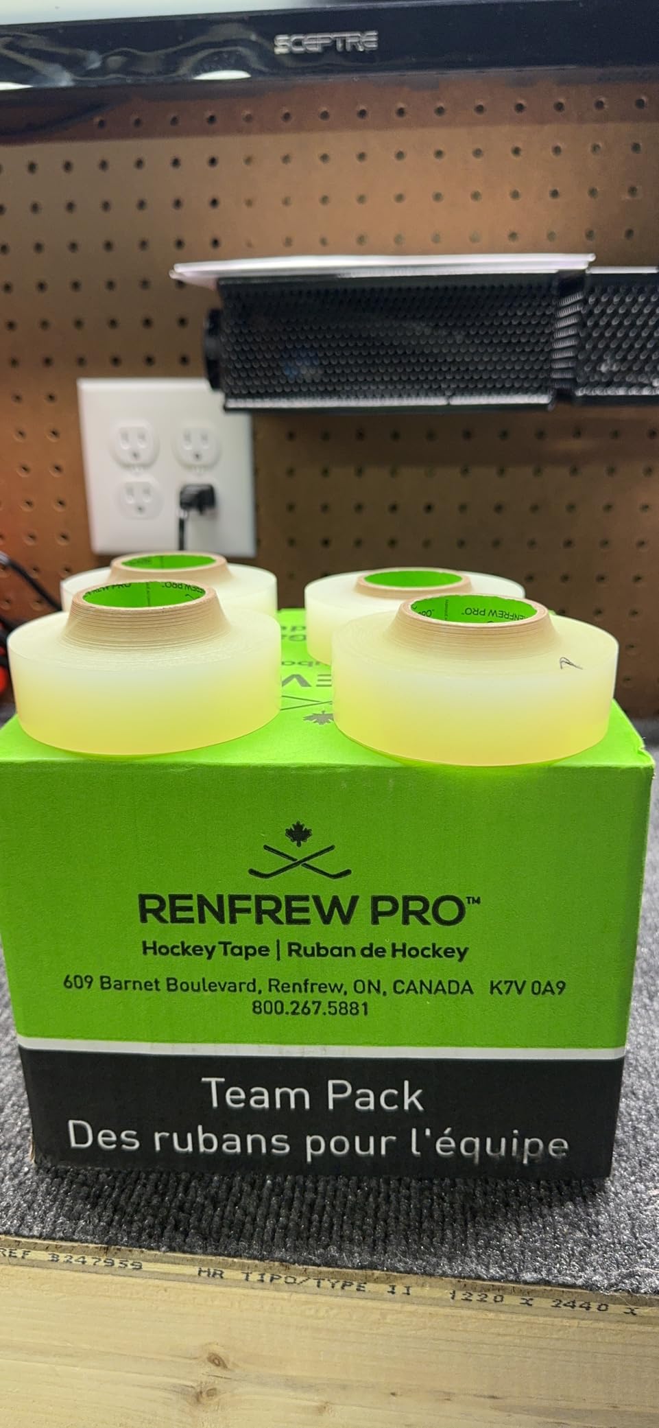 Renfrew PRO Season Tape Pack, 20 Rolls - Pro-Blade Hockey Stick Handles & Blades Tape or PolyFlex Shin Pads Tape (Each roll = 24mm x 25M, Clear) customer photo 1