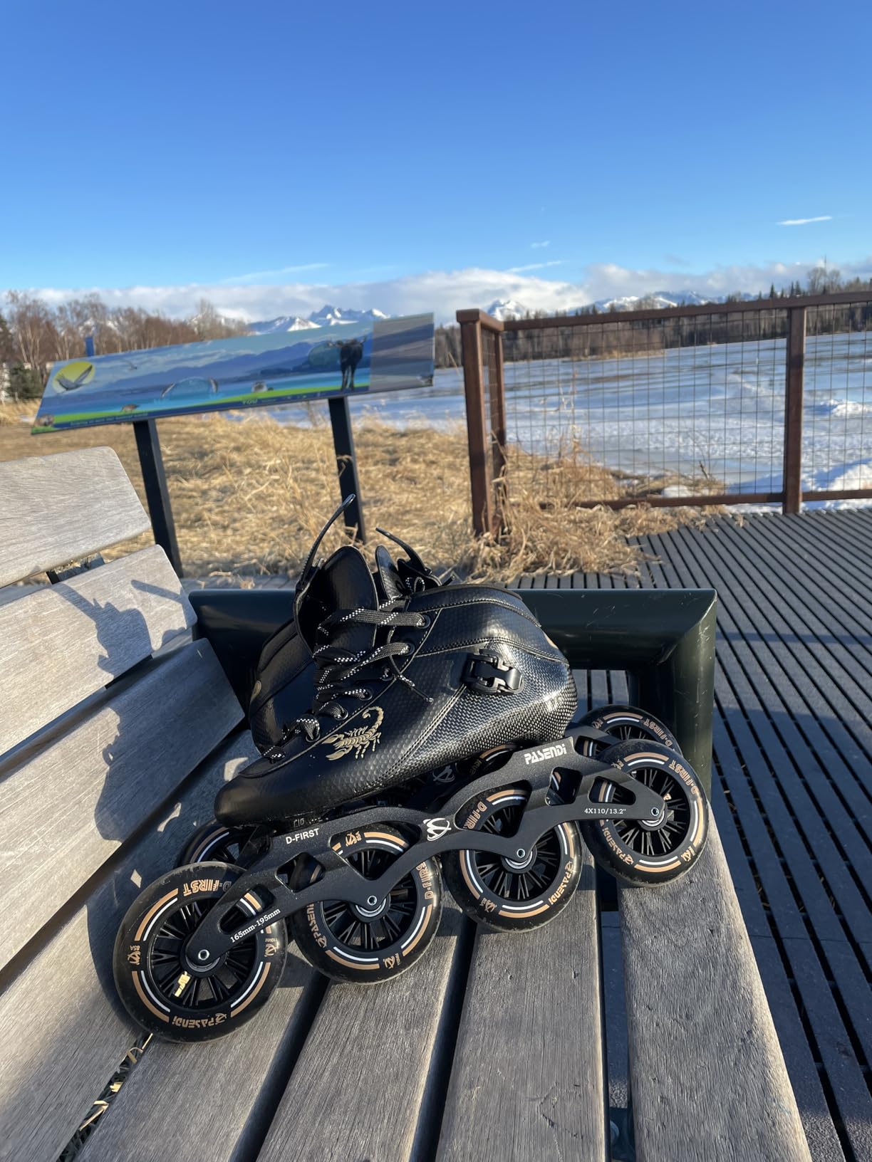 Professional Carbon Fiber Speed Skates Adult Men's and Women's Skates 4-Wheels Single-Row Speed Inline Skates Shoes Black customer photo 1