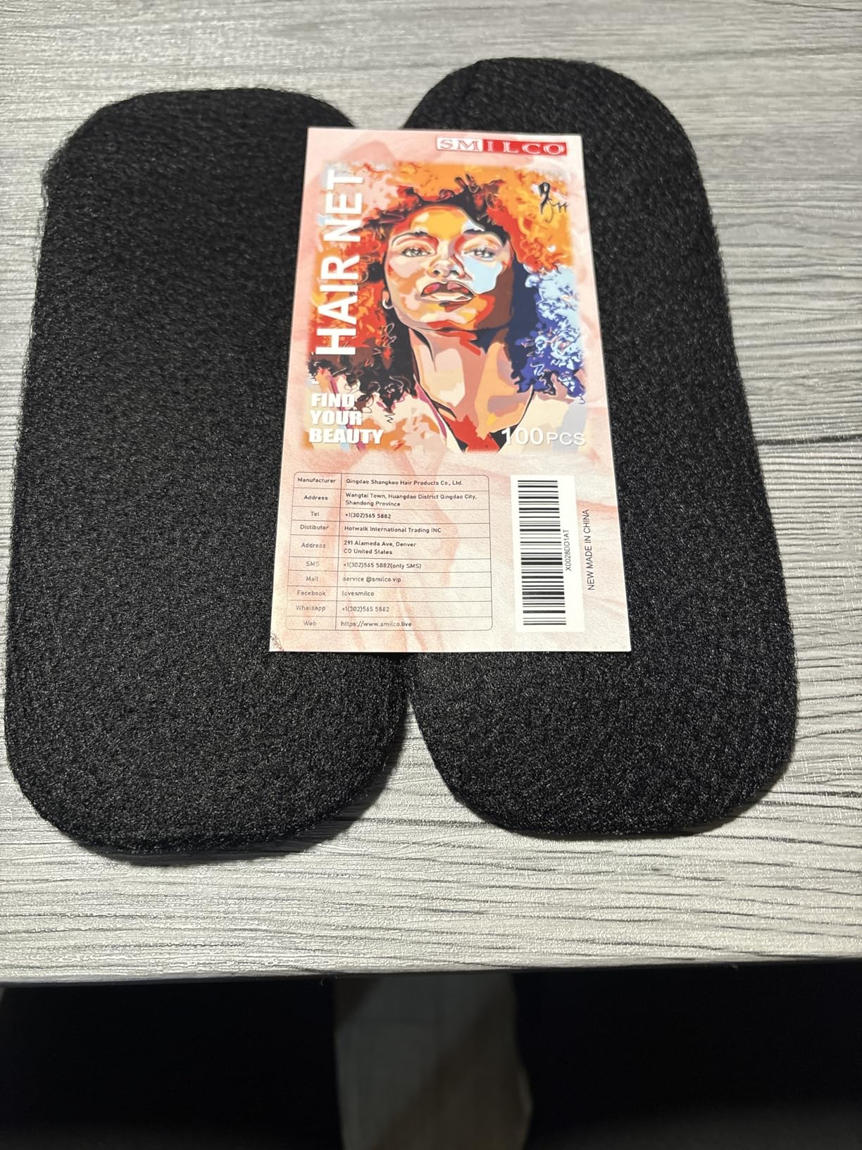 Hair Net 100 Pcs, Smilco 26 Inches Elasticity Invisible Elastic Mesh Wig Nets for Hair Bun Making Ballet Dancer Kitchen Food Service (Black) customer photo 1