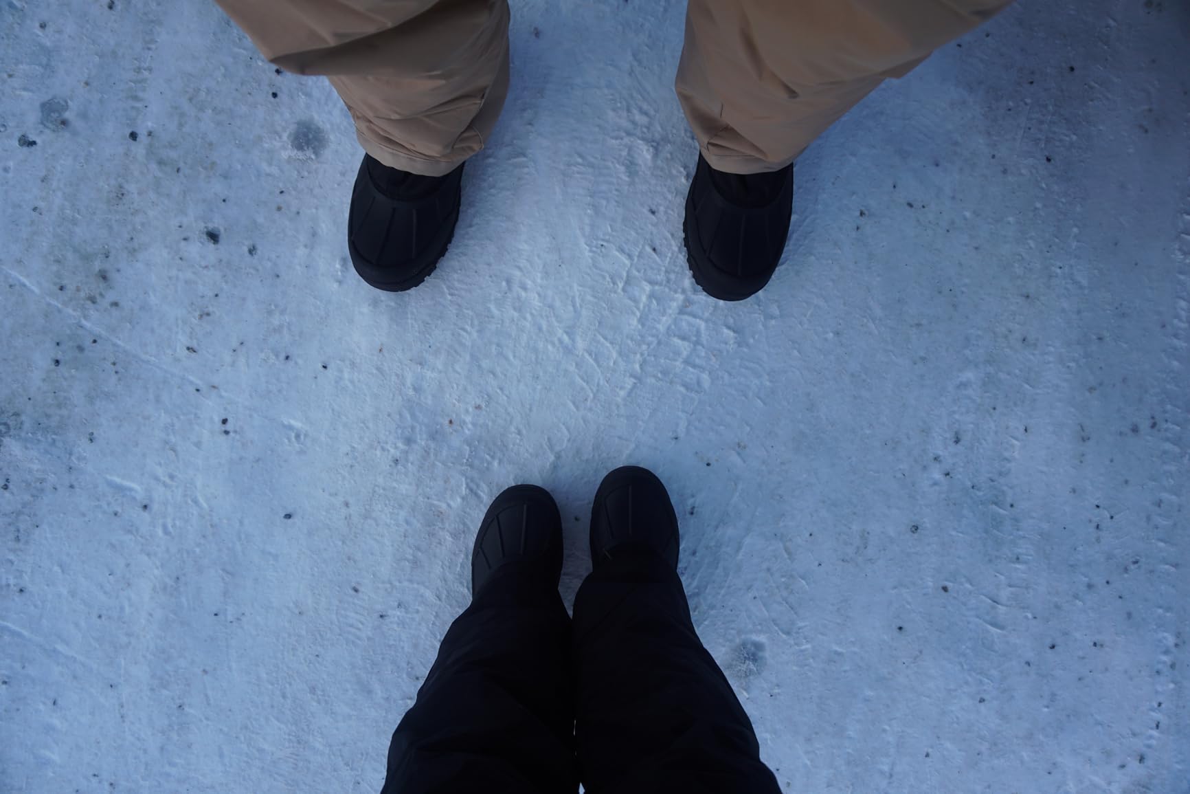 Men's Waterproof Winter Snow Boots Insulated Fur Liner Lightweight Outdoor Tall Boots customer photo 1