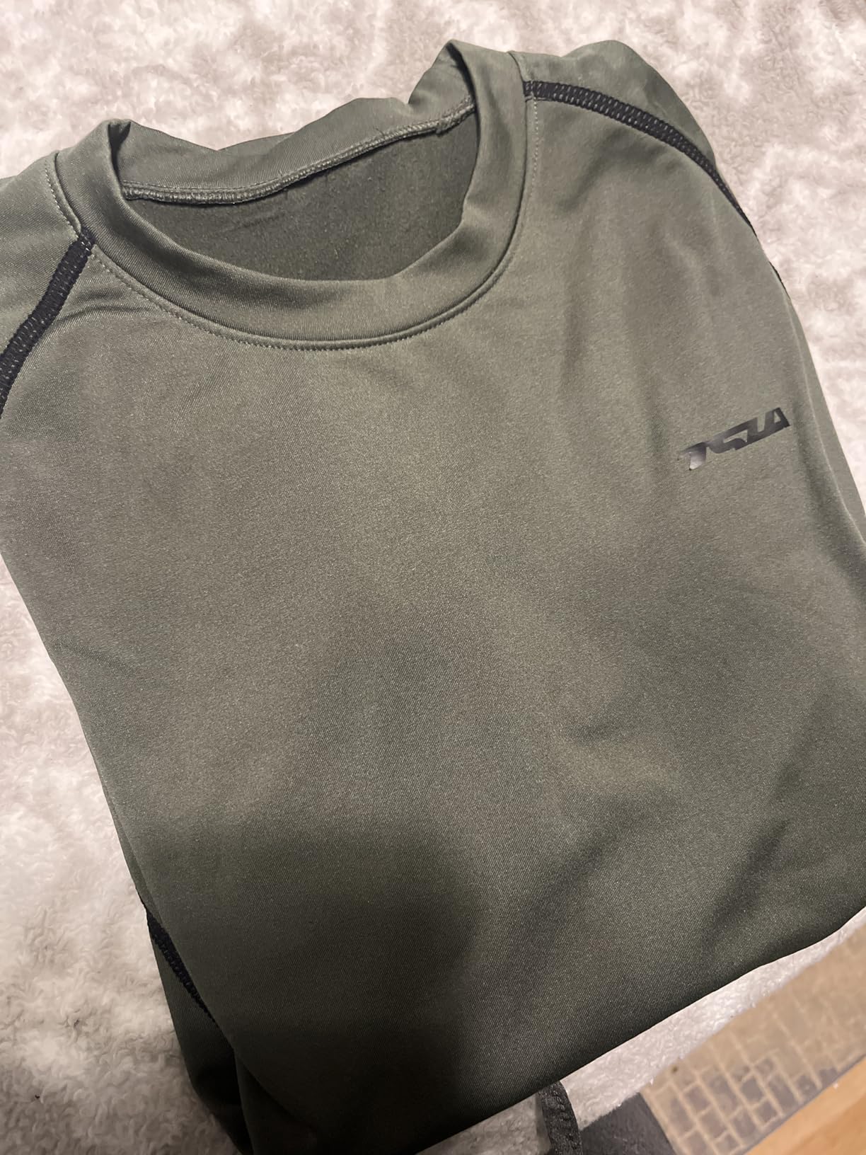 TSLA Men's Thermal Long Sleeve Compression Shirts, Athletic Base Layer Top, Winter Gear Running T-Shirt customer photo 1