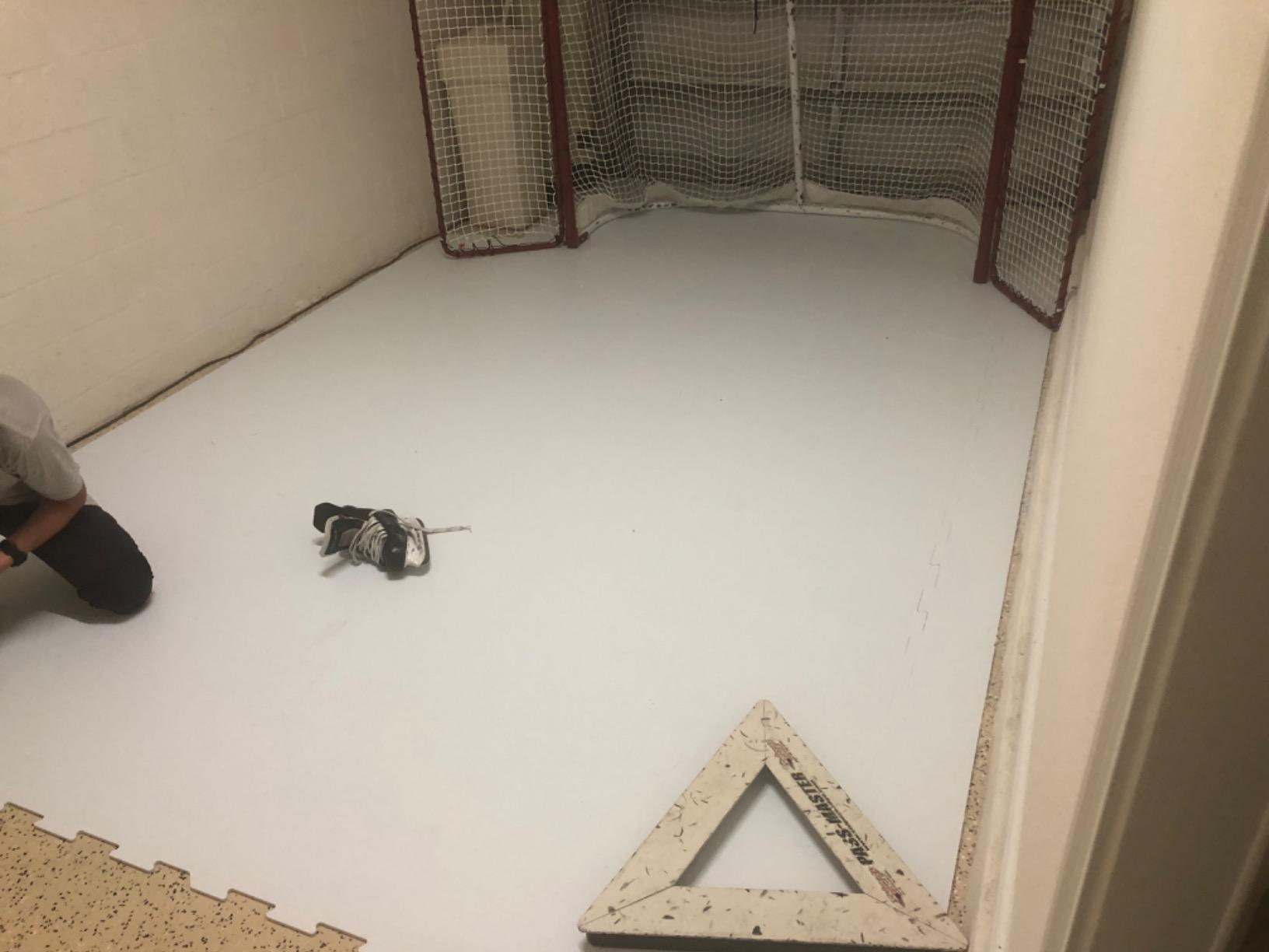 Snipers Edge Hockey - Skateable Synthetic Ice Hockey Panels - 30 SQ FT of skateable Hockey Flooring - Commercial-Grade Two-Sided Panels customer photo 1