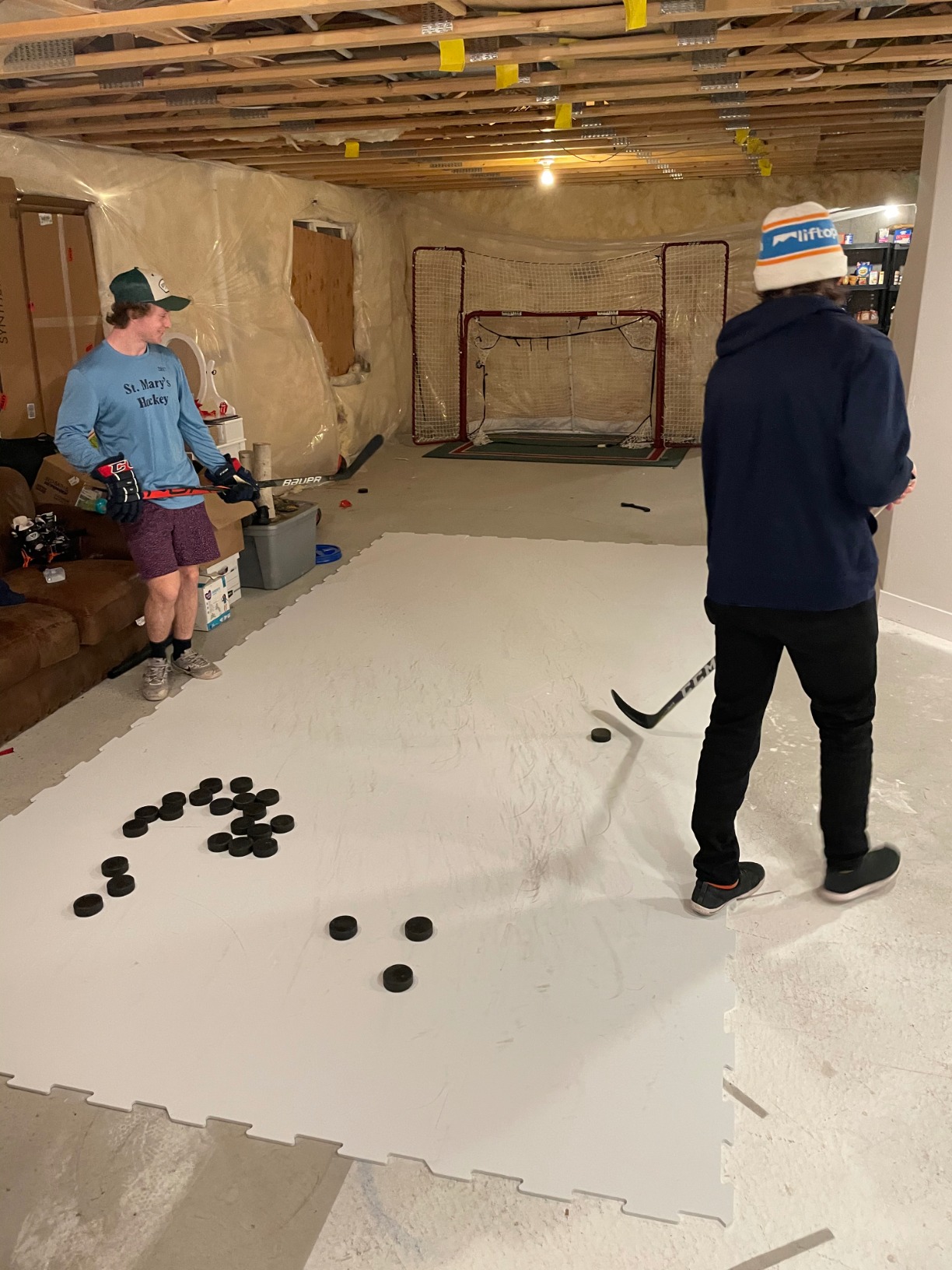 Snipers Edge Hockey - Skateable Synthetic Ice Hockey Panels - 30 SQ FT of skateable Hockey Flooring - Commercial-Grade Two-Sided Panels customer photo 2