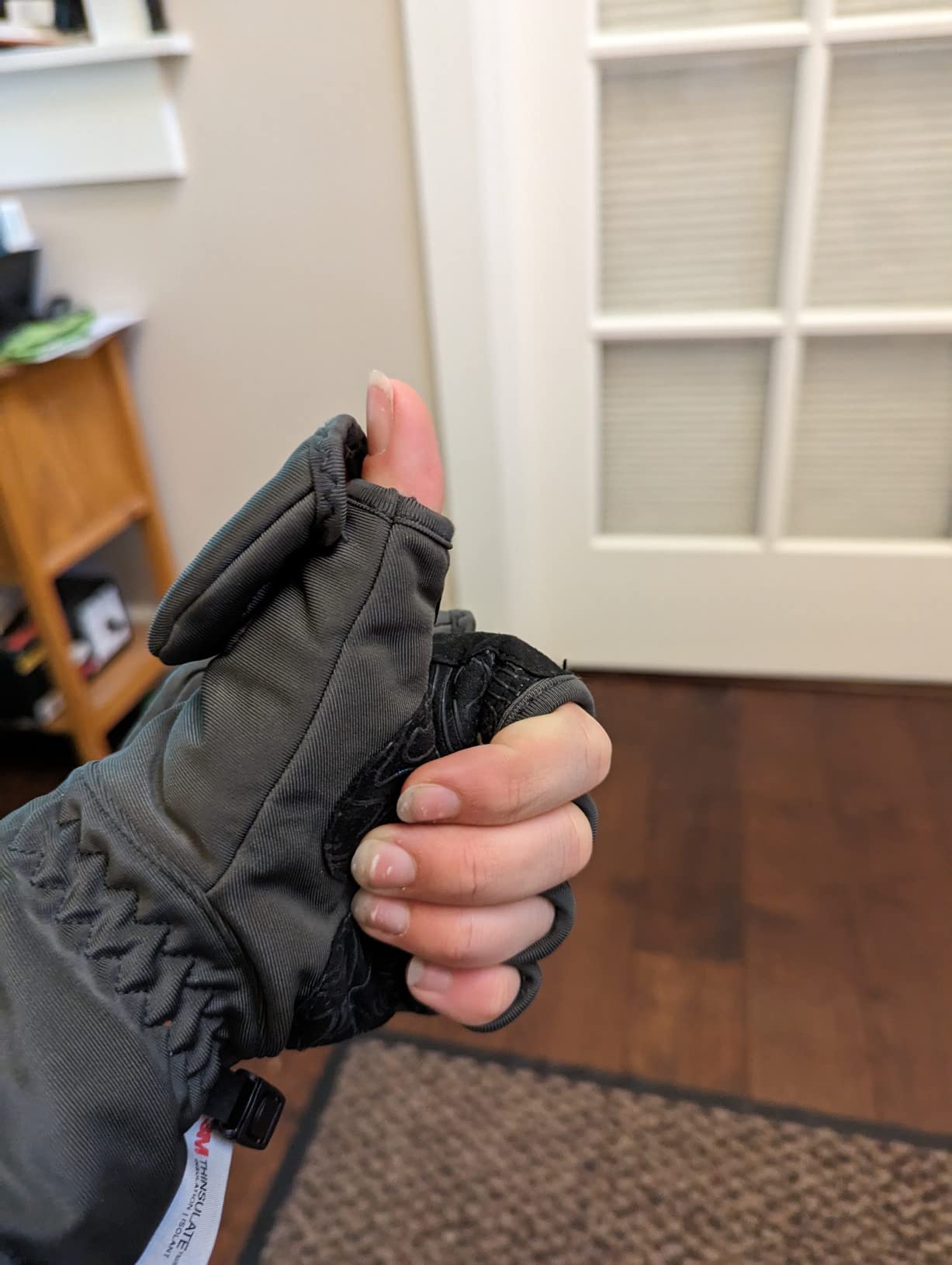 Palmyth Ice Fishing Gloves Convertible Mittens Flip Fingerless Mitt with Thinsulate 3M Warm for Cold Weather and Winter Men Women Photography Running Camera customer photo 2
