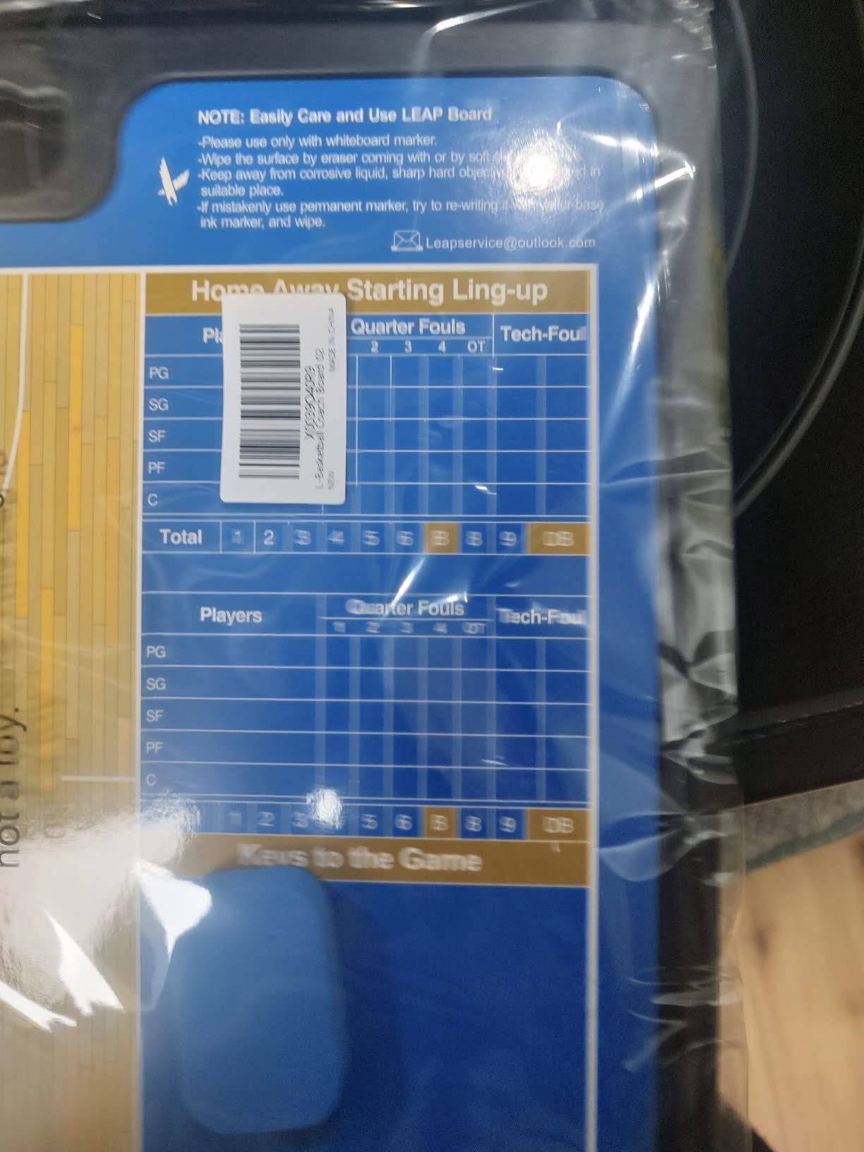 LEAP Coach Board Premium Tactical Clipboard Two Sides with Full & Half Court Dry Erase Marker Board for Basketball, Baseball, Soccer, Football, Hockey customer photo 1