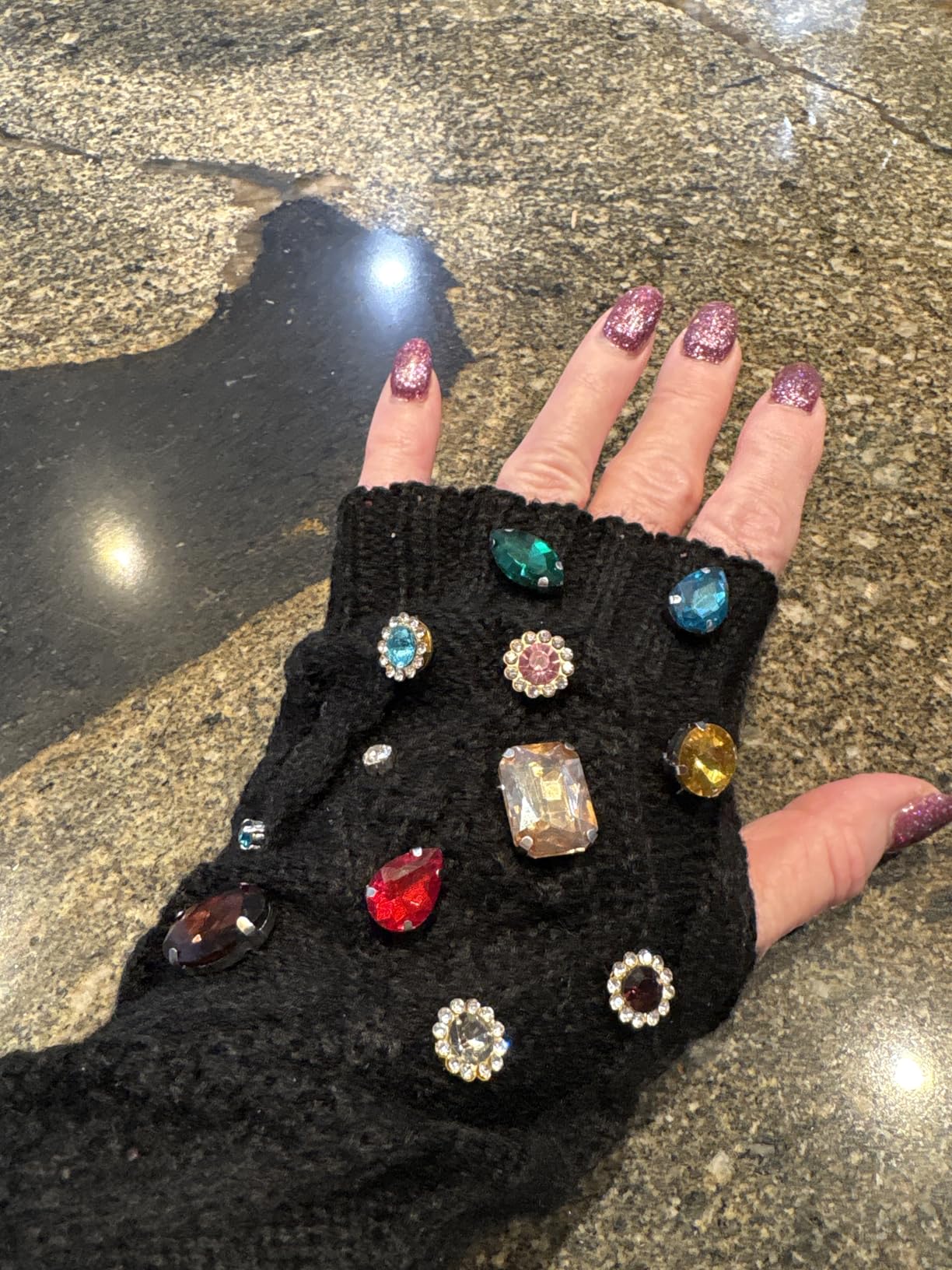 Choupee 130PCS Sew on Rhinestones in Metal Sewing Setting Sew on Jewel with Prong Champagne Sew on Glass Gems Claw Stones Mix Shape for Dress, Bag, Jeans, Clothes, Dance Costume, Shoes, Belt, Garment customer photo 1