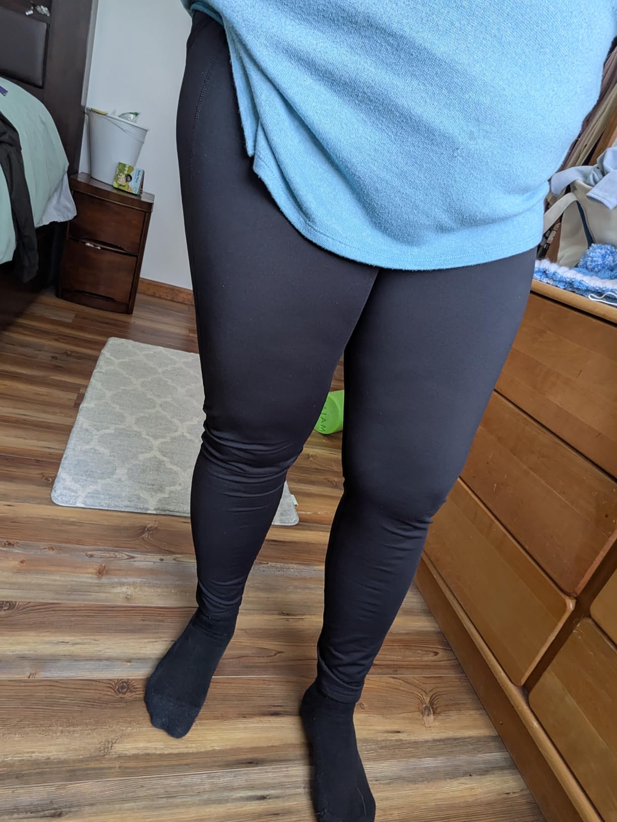 baleaf Winter Clothing Women Leggings Fleece Lined Tights Thermal Warm Thick Cold Weather Gear 1 Pockets customer photo 1