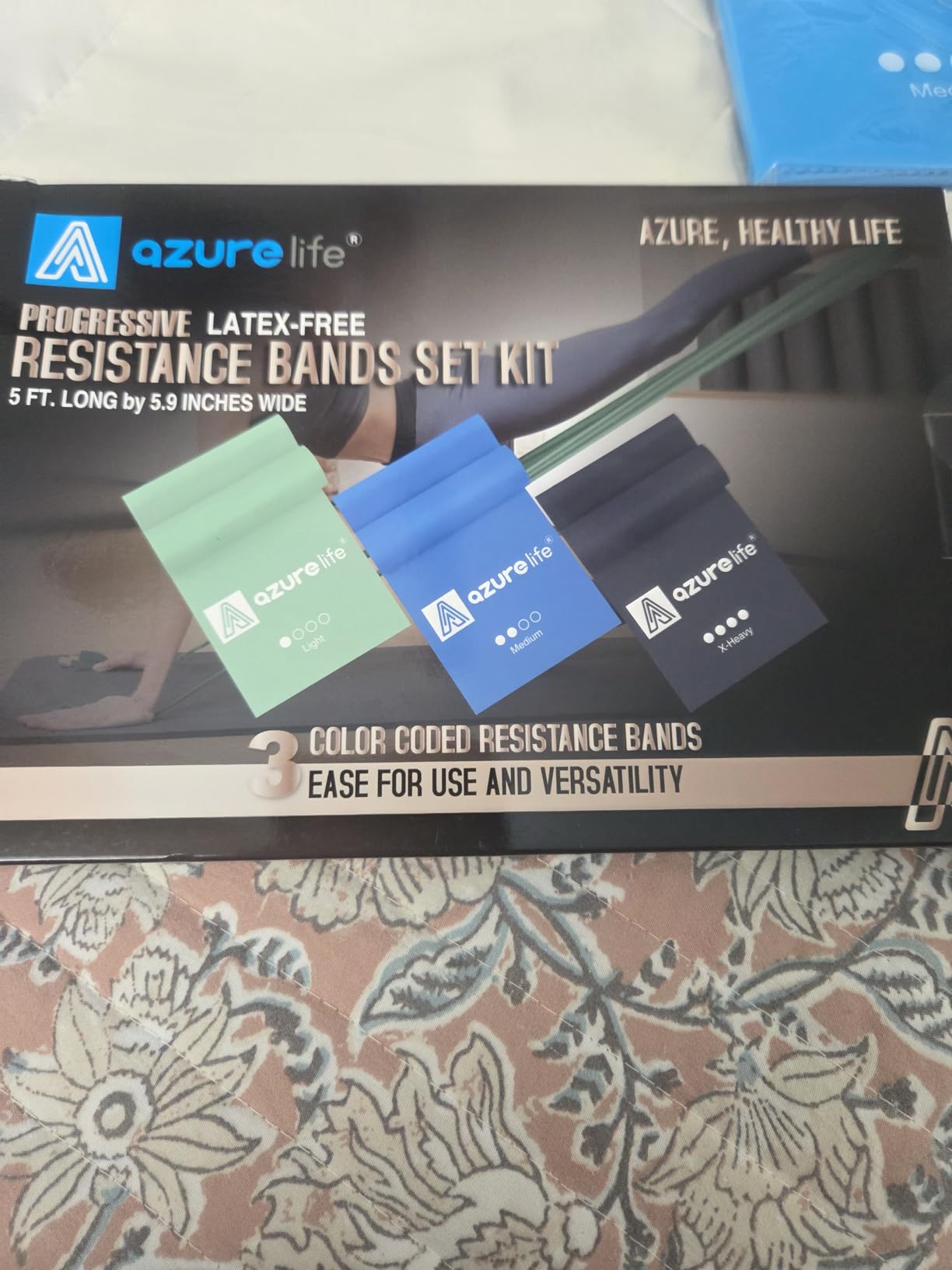 A ZURELIFE Resistance Bands,Professional Long Non-Latex Elastic Stretch Bands,Exercise Bands for Physical Therapy, Yoga, Pilates, Rehab, at-Home or The Gym Workouts, Strength Training customer photo 2