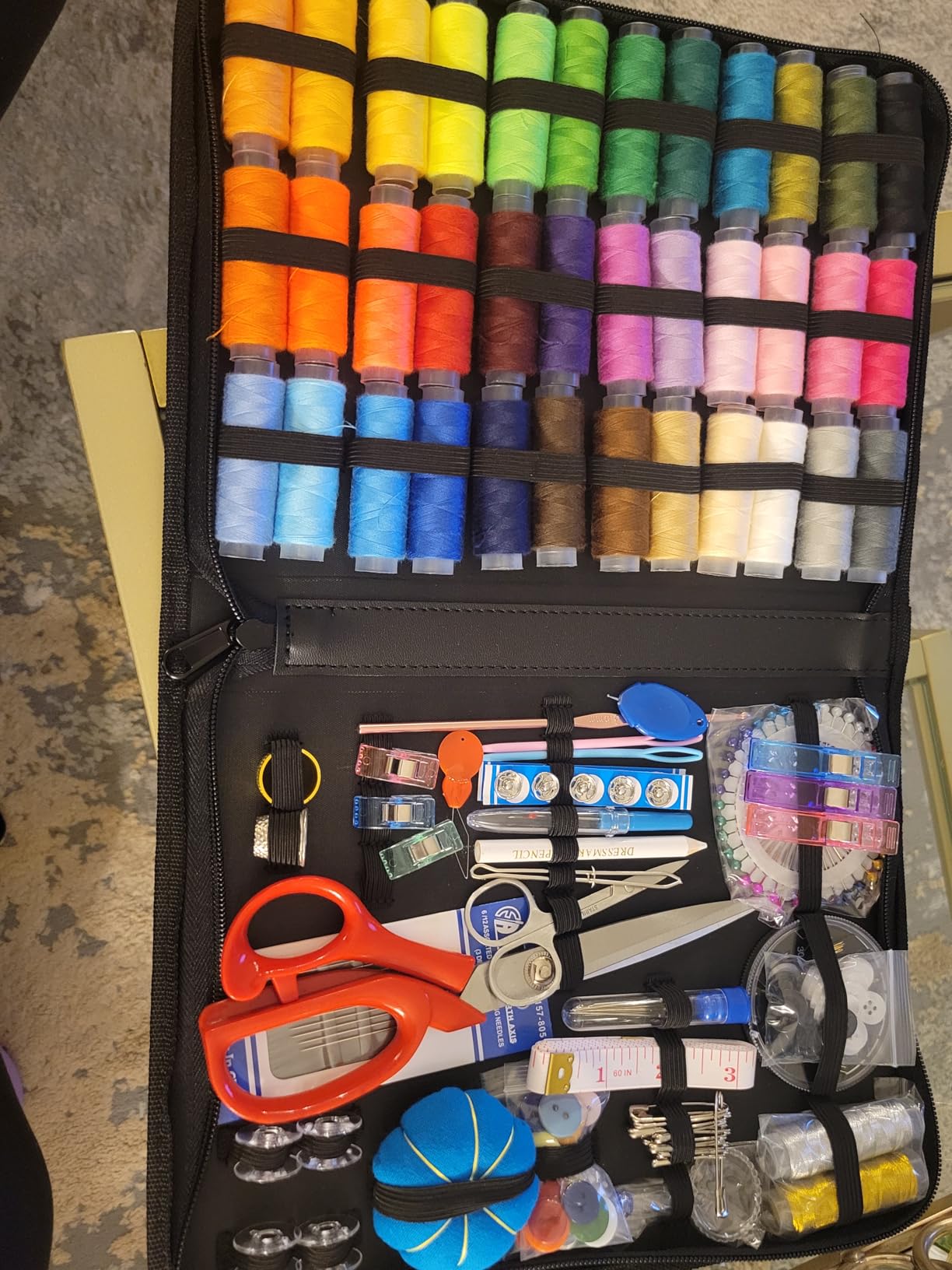 Large Sewing Kit for Adults: YUANHANG Newly Upgraded 251 Pcs Premium Sewing Supplies Set - Complete Sew Kit of Needle and Thread for Beginners - Travel Emergency - Basic Home Hand Sewing Repair Kits customer photo 1