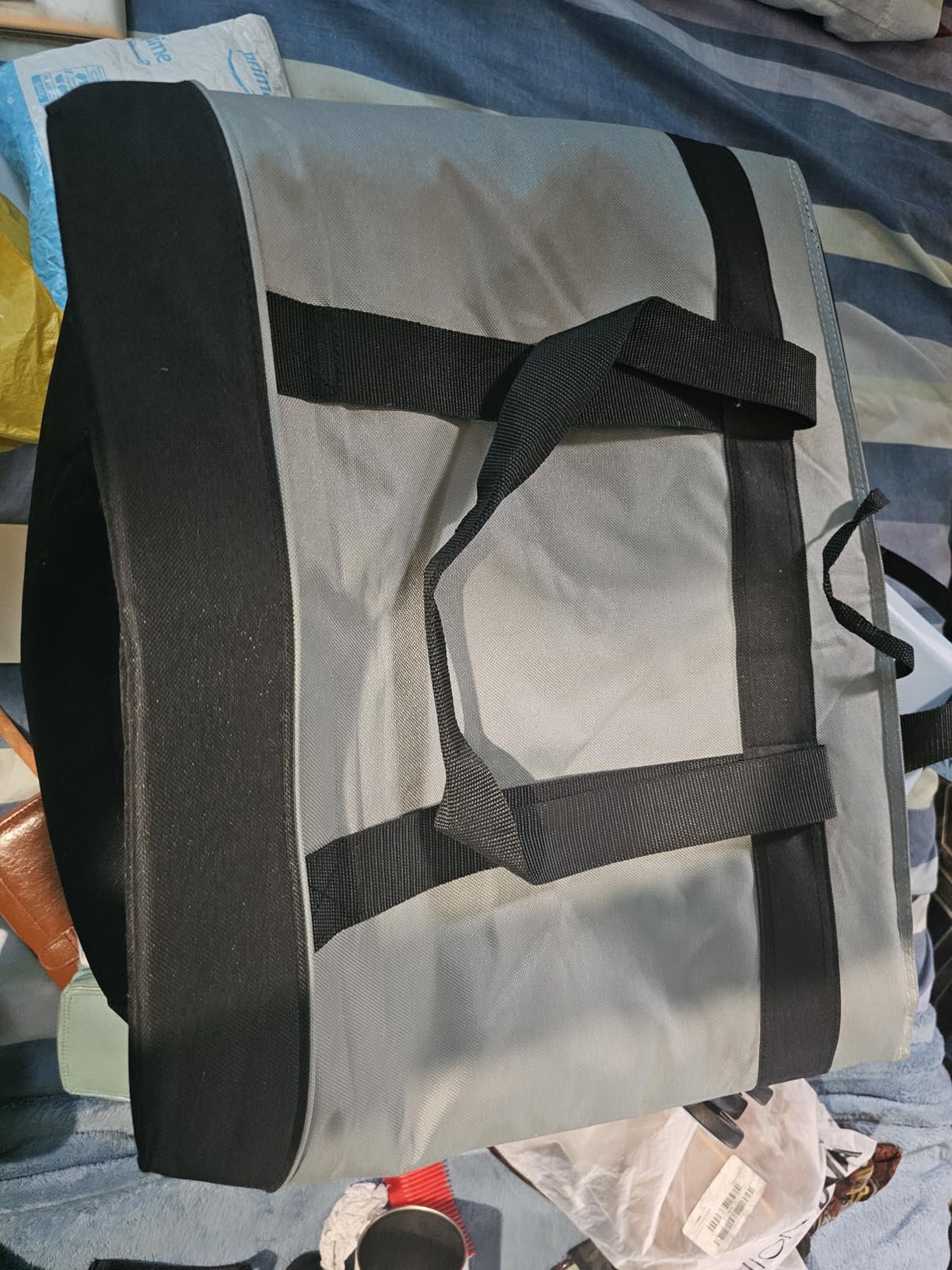 Jumbo Insulated Cooler Bag (Charcoal) with HD Thermal Insulation - Premium, Collapsible Soft Cooler Makes a Perfect Insulated Grocery Bag, Food Delivery Bag, Travel Bag, Beach or Picnic Bags customer photo 2