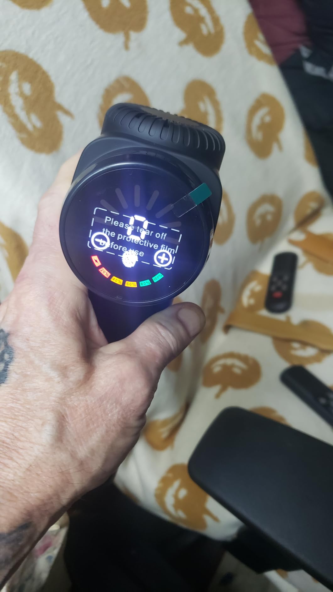 TOLOCO Massage Gun, Deep Tissue Back Massage for Athletes for Pain Relief, Percussion Massager with 10 Massages Heads & Silent Brushless Motor, Black customer photo 2