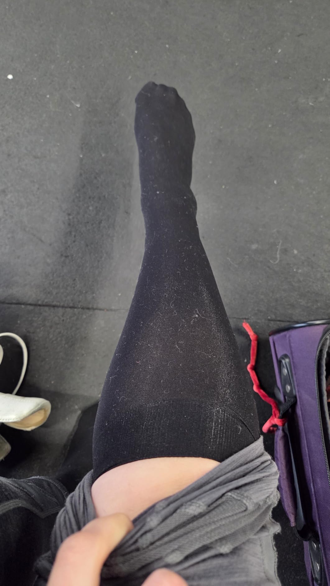 CRS Cross Figure Skating Socks - 2 Pair Knee High Tights. Premium Footed Ice Skate Dance Socks in a Variety of Colors customer photo 1