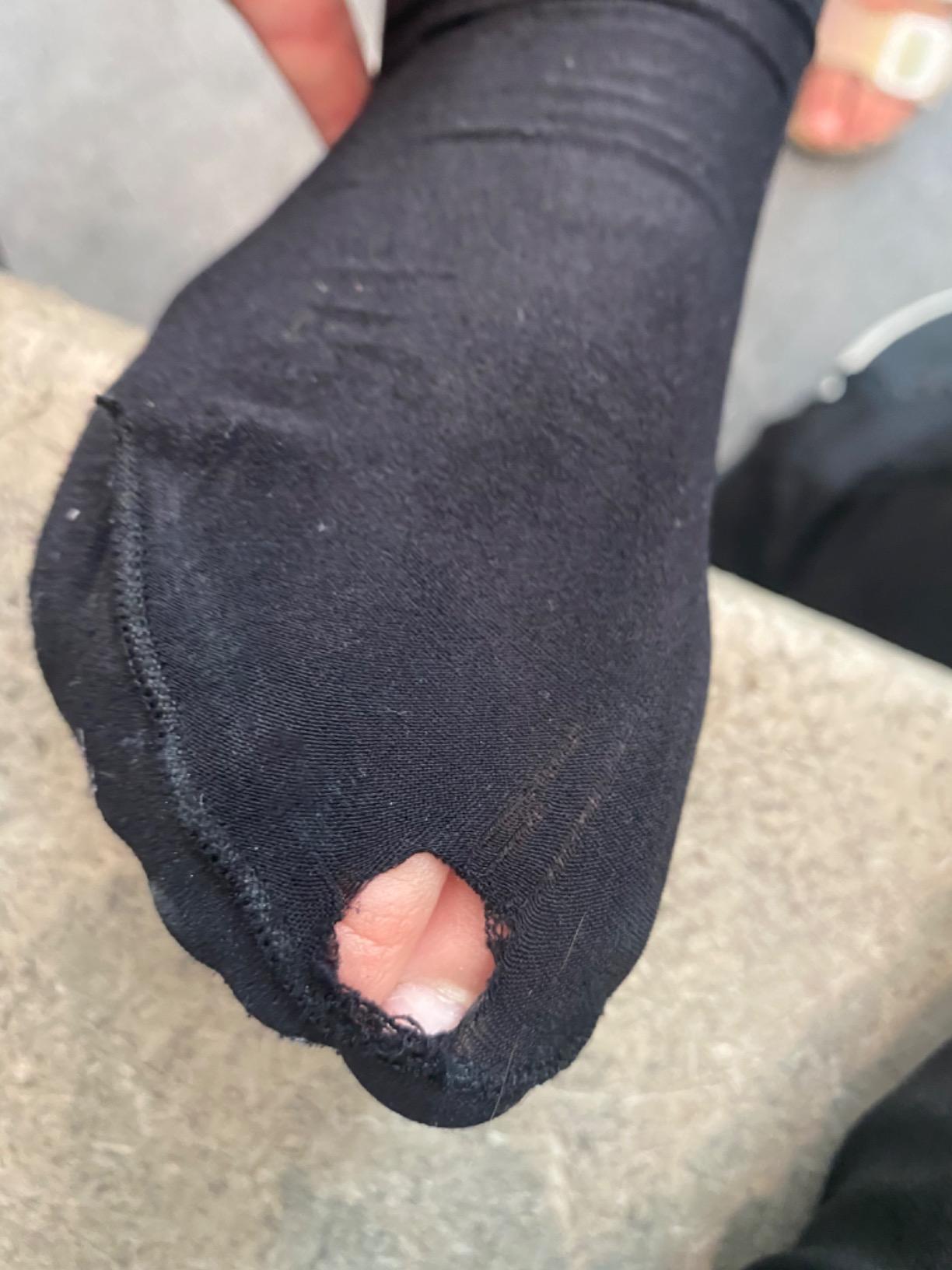 CRS Cross Figure Skating Socks - 2 Pair Knee High Tights. Premium Footed Ice Skate Dance Socks in a Variety of Colors customer photo 2