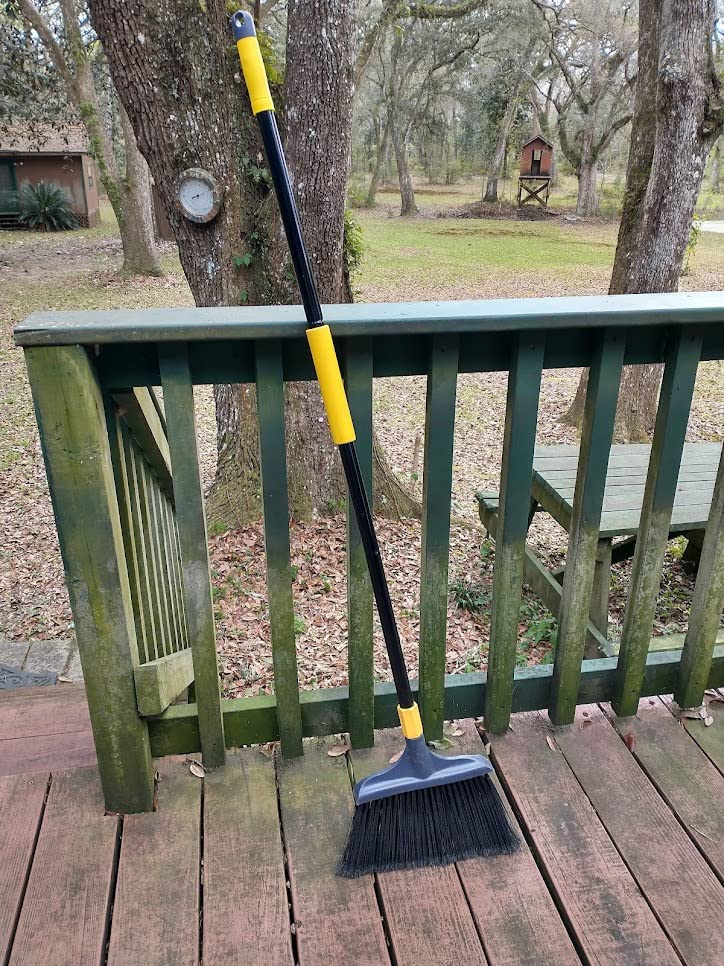 Yocada Heavy-Duty Broom Outdoor Commercial for Courtyard Garage Lobby Mall Market Floor Home Kitchen Room Office Pet Hair Rubbish 54Inch customer photo 2