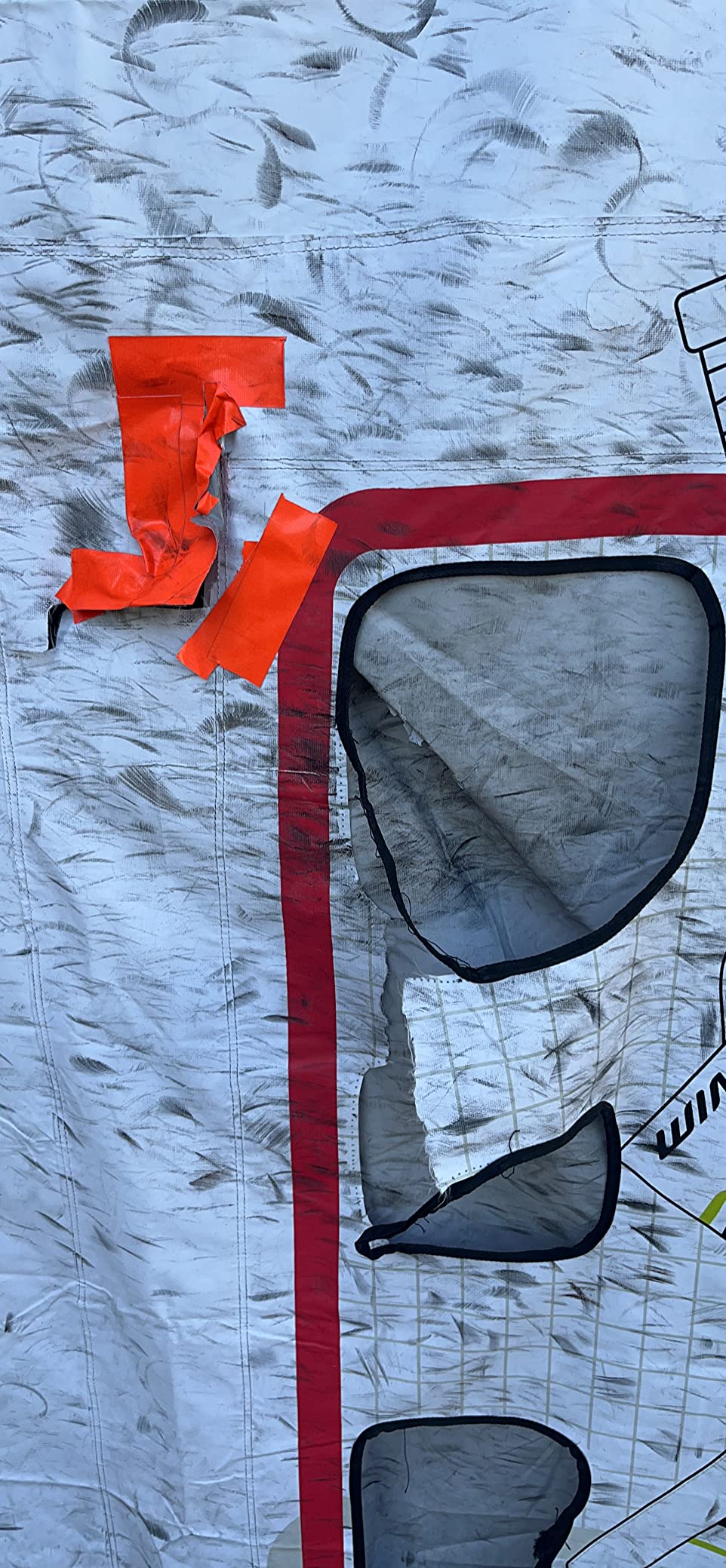 Winnwell Hockey Garage Shooting Tarp - Foldable Street Hockey Goalie Pads - Training Equipment for Shooting Target Games customer photo 2