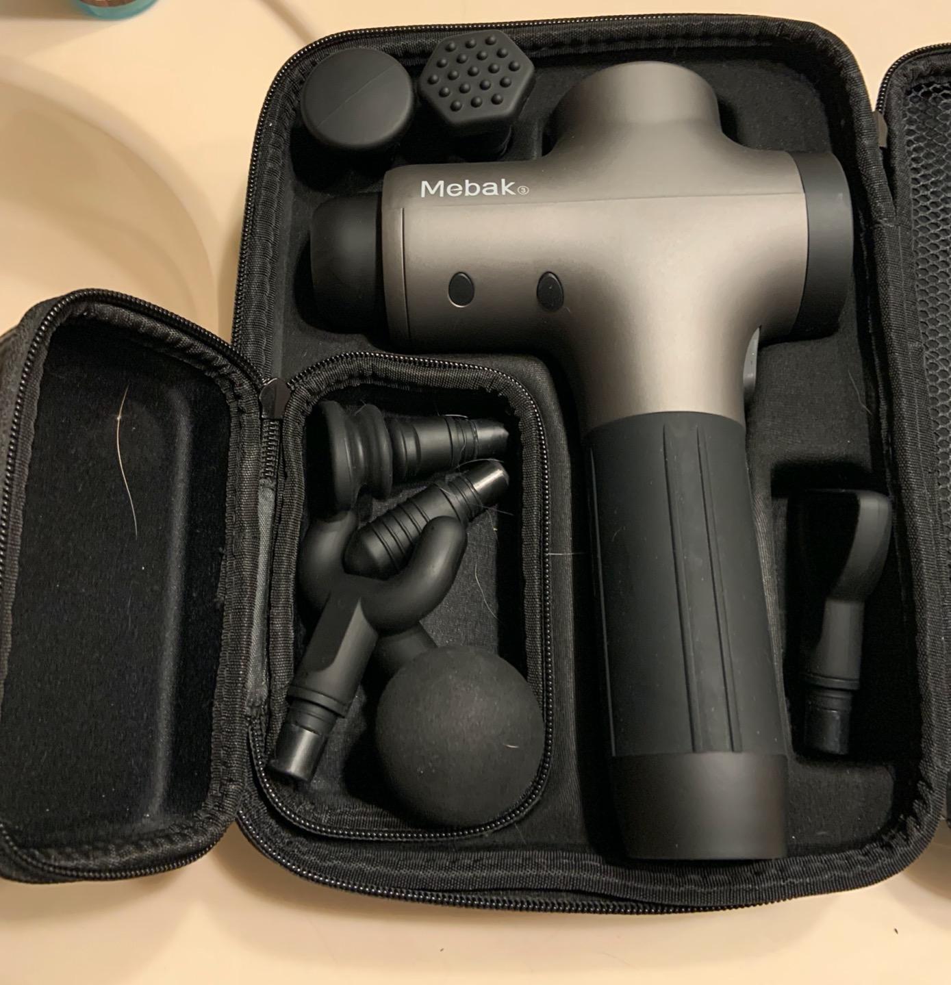 Mebak 3 Massage Gun, Massage Gun Deep Tissue for Athletes, Professional Muscle Percussion Massager, Massager for Shoulder Leg Back Body Pain Relief customer photo 1