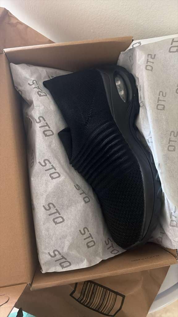 STQ Walking Shoes Women Slip on Sneakers Non Slip Work Arch Support Tennis Plantar Fasciitis Orthopedic Breathable Mesh Comfortable Ladies Nursing customer photo 1