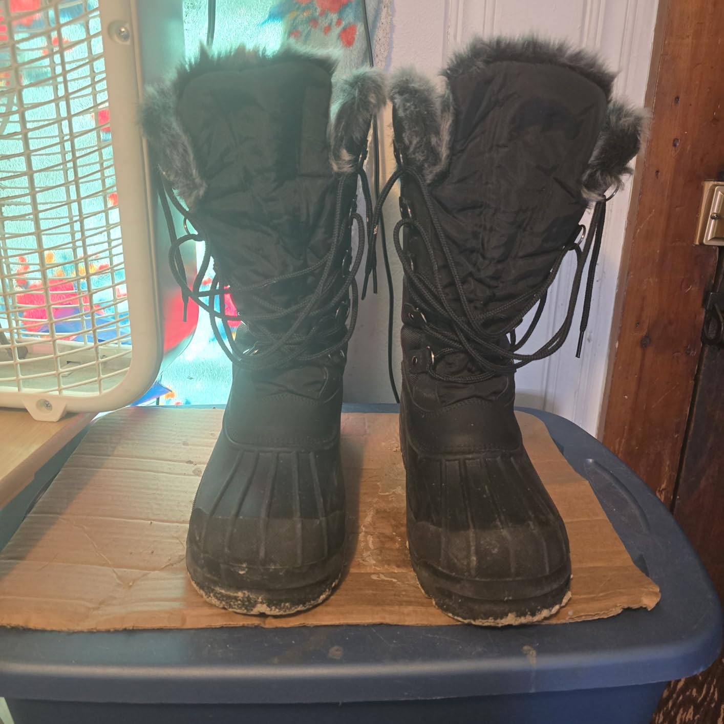 mysoft Women's Snow Boots Warm Insulated Faux Fur Lined Waterproof Mid-Calf Winter Boots customer photo 1