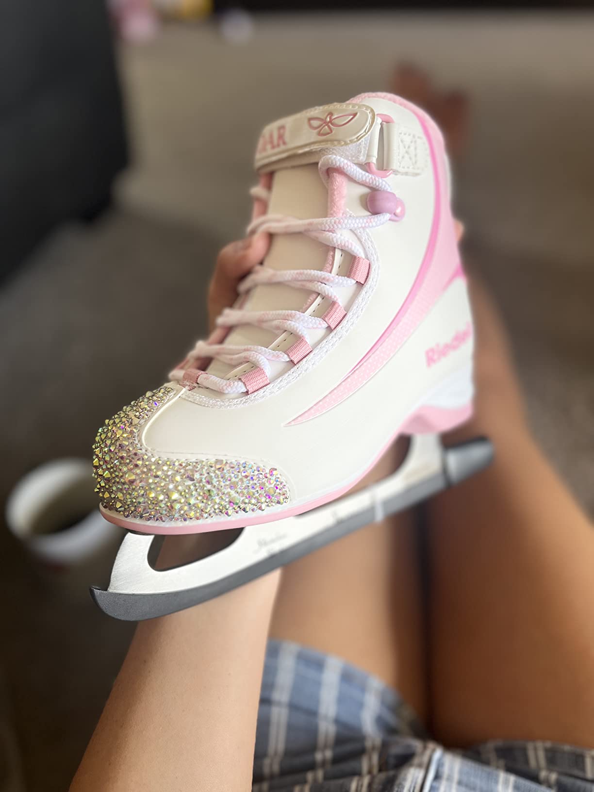 Riedell Soar Junior Kids Ice Skates for Girls and Boys - Sleek Insulated Skate Shoes with Foam-Backed Lining, Stainless Steel Blades, and PVC Soles customer photo 1