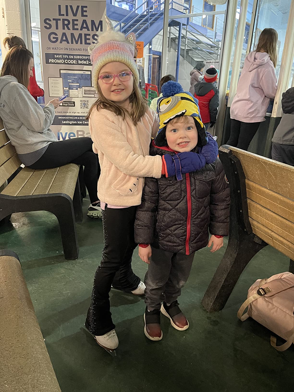 Figure Skating Pants Girls Training Wear Quality Crystals Black Child Skating Leggings customer photo 2