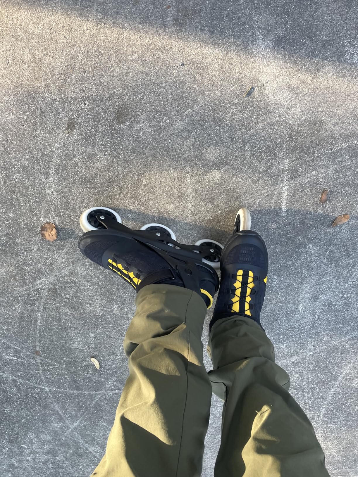 Rollerblade Macroblade 100 3WD Mens Adult Fitness Inline Skate, Black and Saffron Yellow, Performance Inline Skates customer photo 1