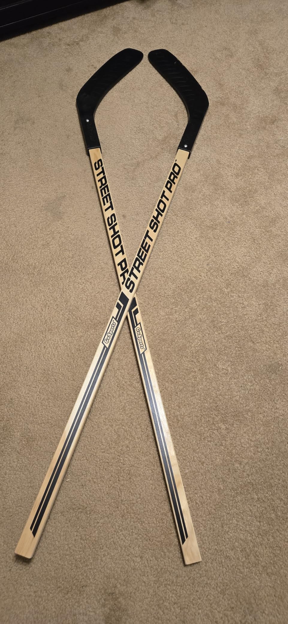 GoSports Street Hockey Sticks (2 Pack) - Choose Between Street Hockey Goal Set with Sticks, Street Hockey Balls (6 Pack) or Street Hockey Sticks (2 Pack) customer photo 2