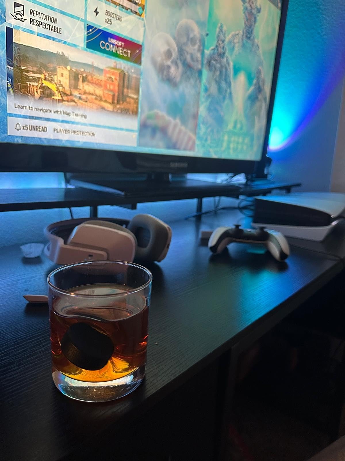 BenShot Hockey Puck Rocks Glass - 11oz | Made in the USA customer photo 2