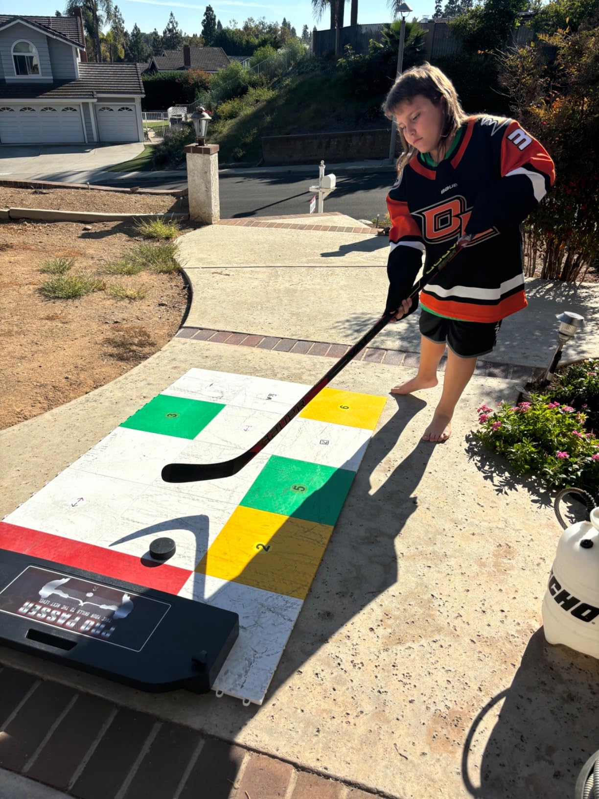 Potent Hockey Passer w. Clamp on - NHL-Trusted Ultimate Hockey Training Aid | Enhance Passing, Receiving & Stickhandling | Great for One-Timers & Give-and-Go's customer photo 1