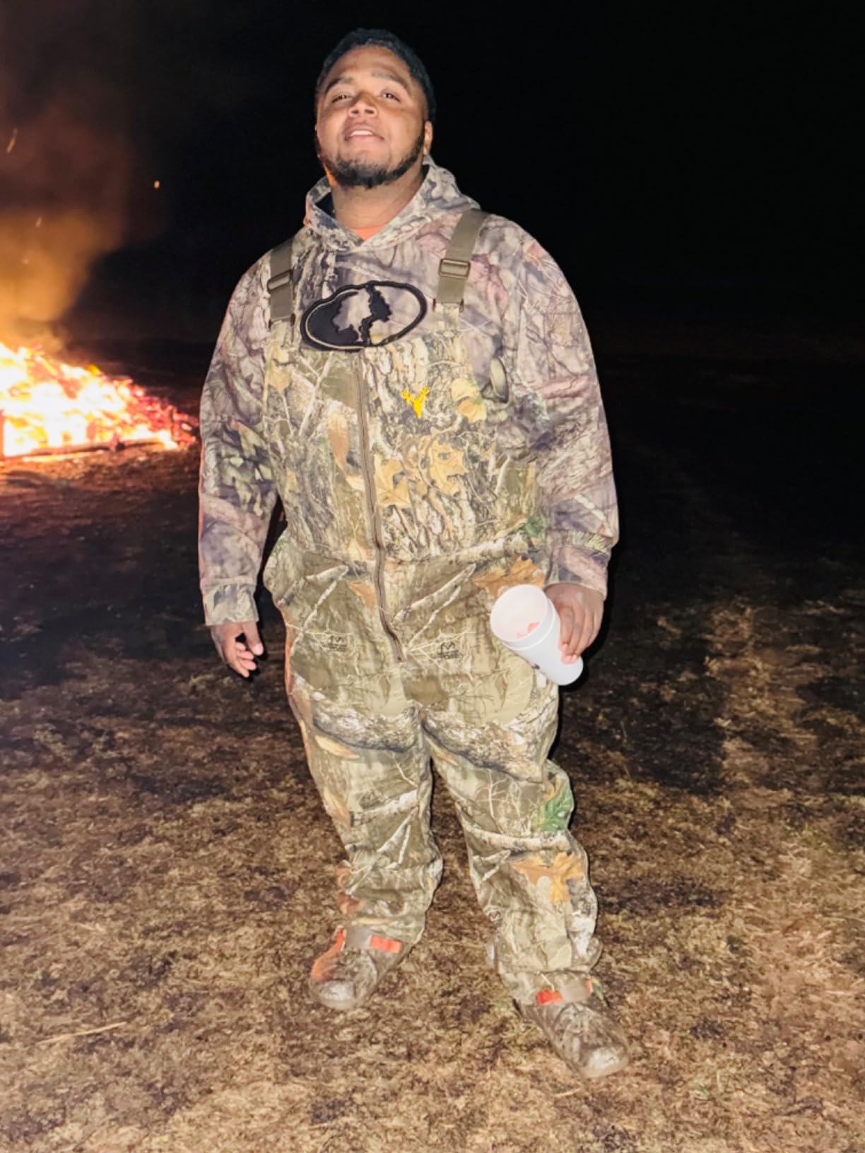 HOT SHOT Men's Insulated Camo Bib, Ultra-Quiet Adjustable Overalls customer photo 2