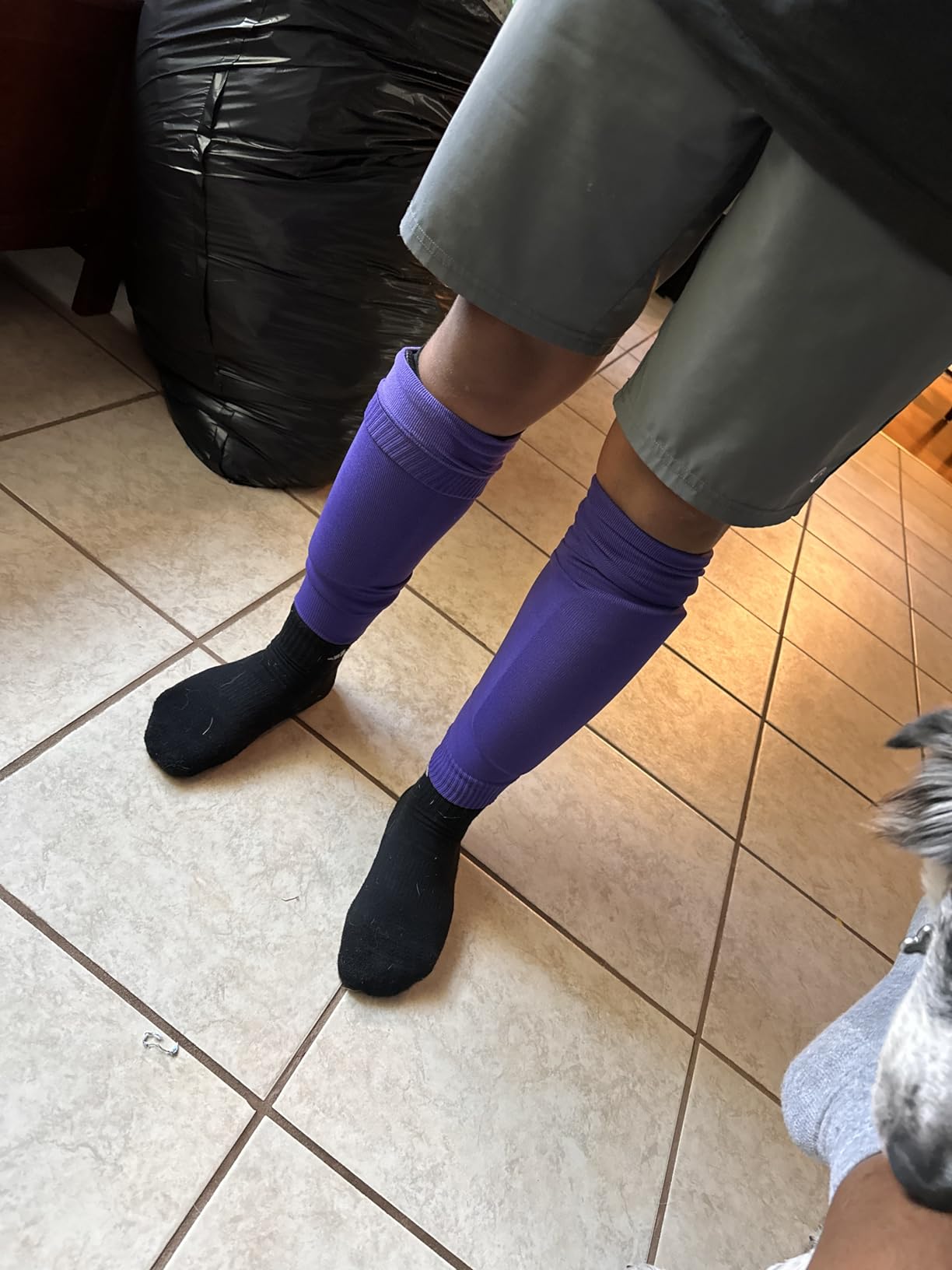 Tekkerz leg sleeve over 20 color variations compatible with grip socks for soccer, football, hockey, rugby athletic socks customer photo 1