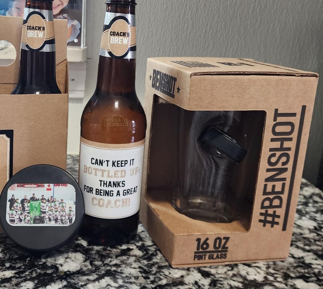 BenShot Hockey Puck Pint Glass - 16oz | Made in the USA customer photo 2