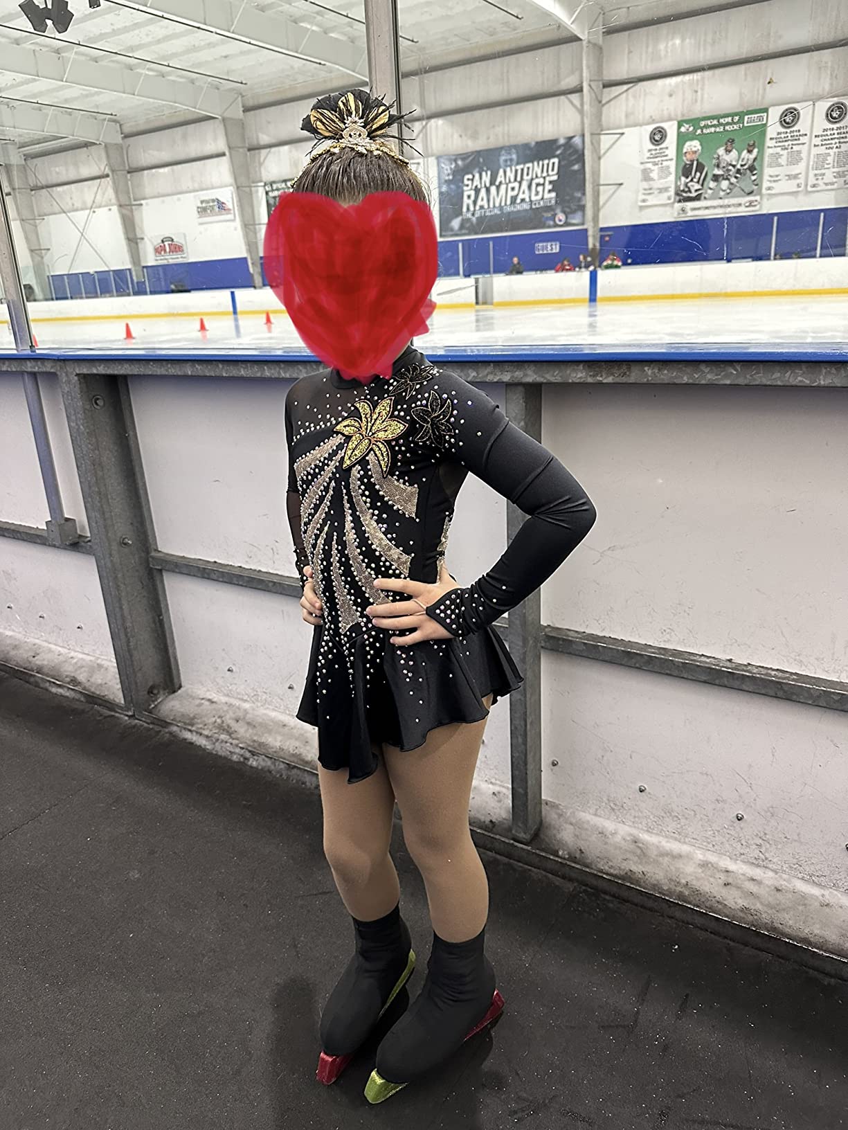 Figure Skating Dress/Italian Fabric, Made in Europe customer photo 1